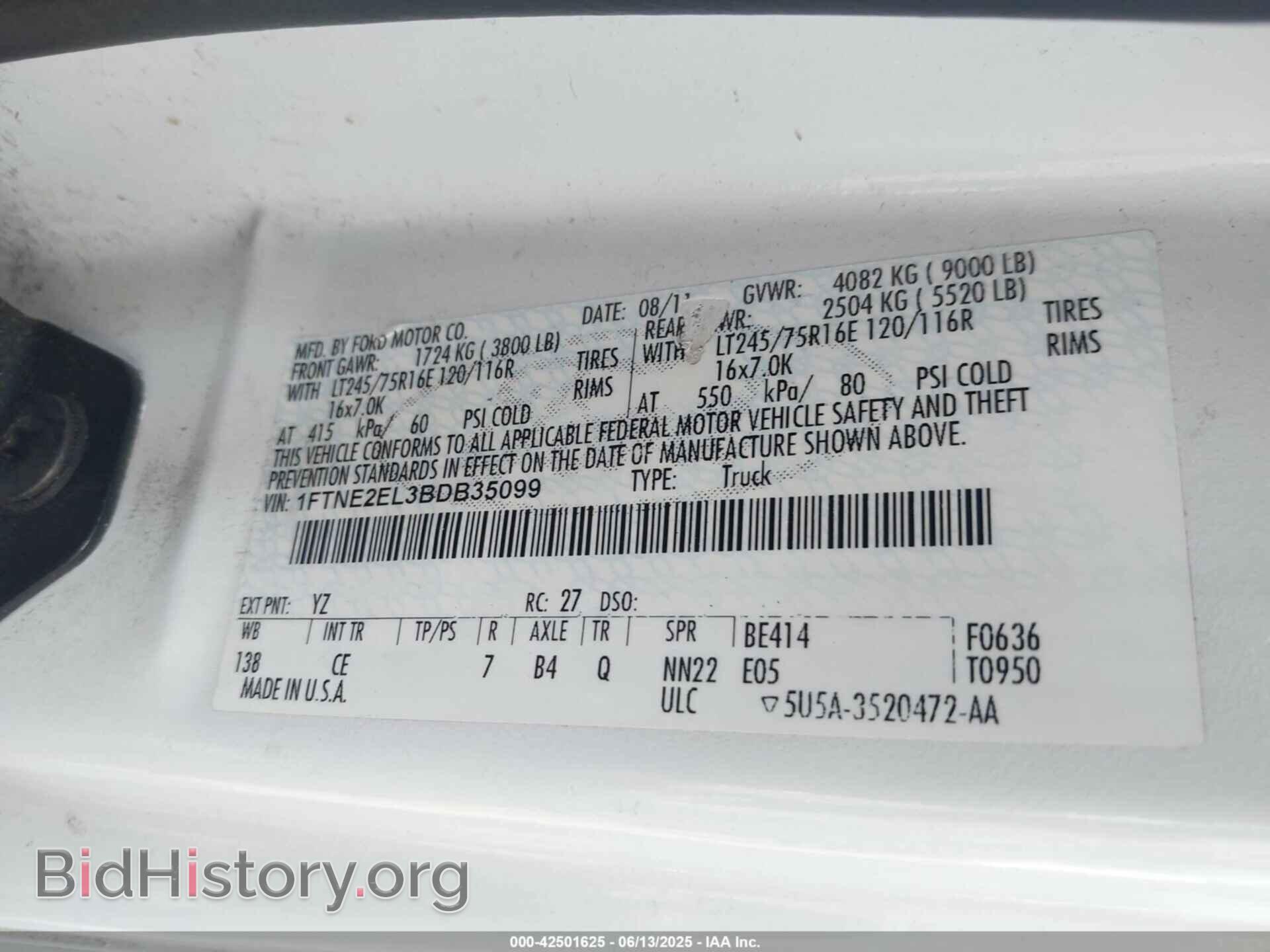 2011 FORD E-250 - VIN: 1FTNE2EL3BDB35099 - Photo 9