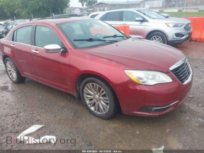 2013 Chrysler 200 LIMITED, burgundy — VIN 1C3CCBCG6DN514411, IAAI