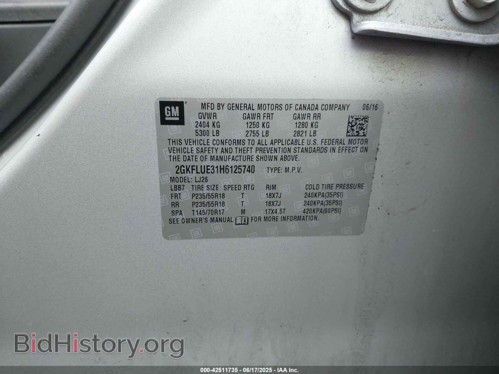 2017 GMC TERRAIN - VIN: 2GKFLUE31H6125740 - Фото 9