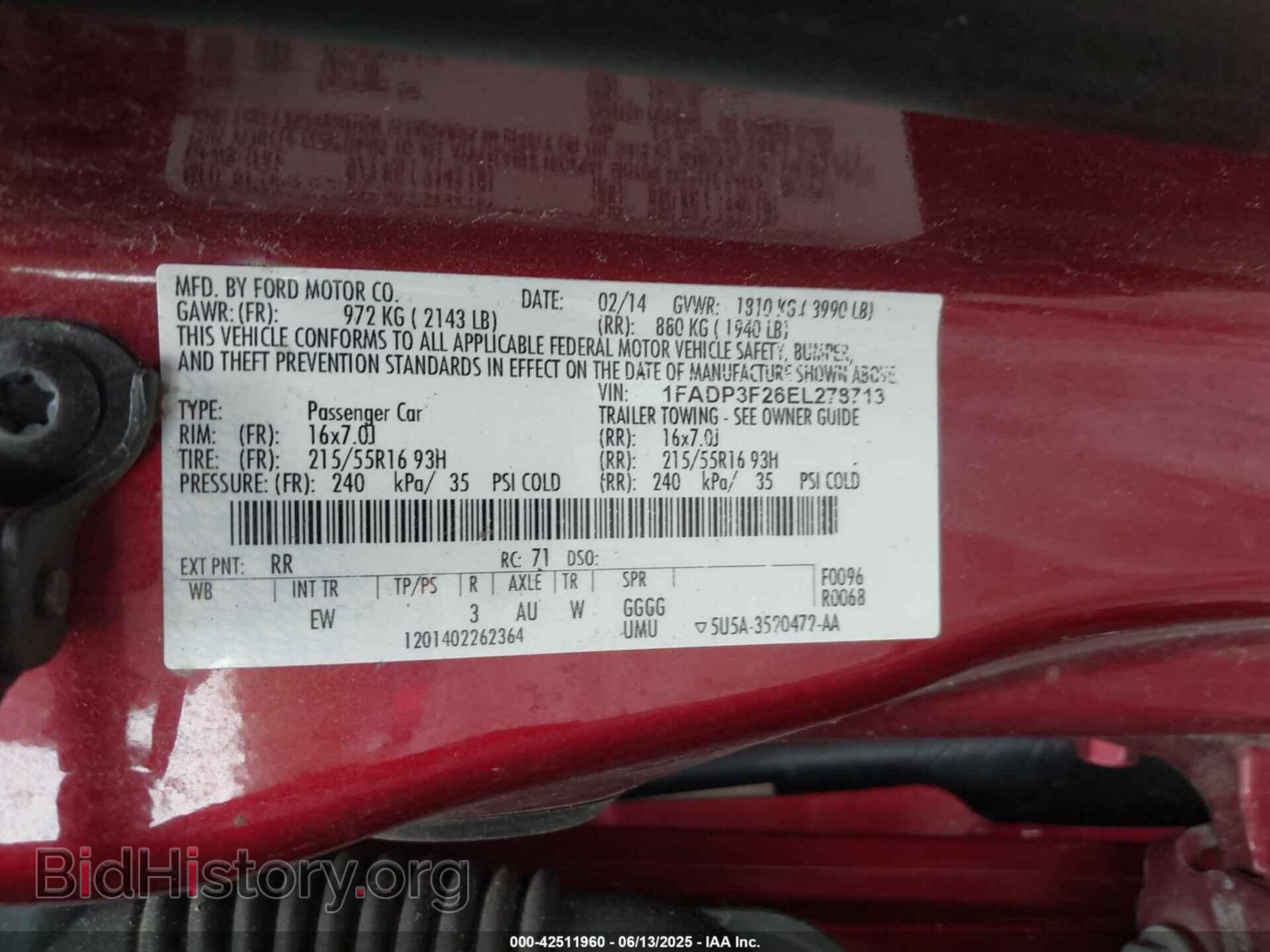 2014 FORD FOCUS - VIN: 1FADP3F26EL278713 - Photo 9