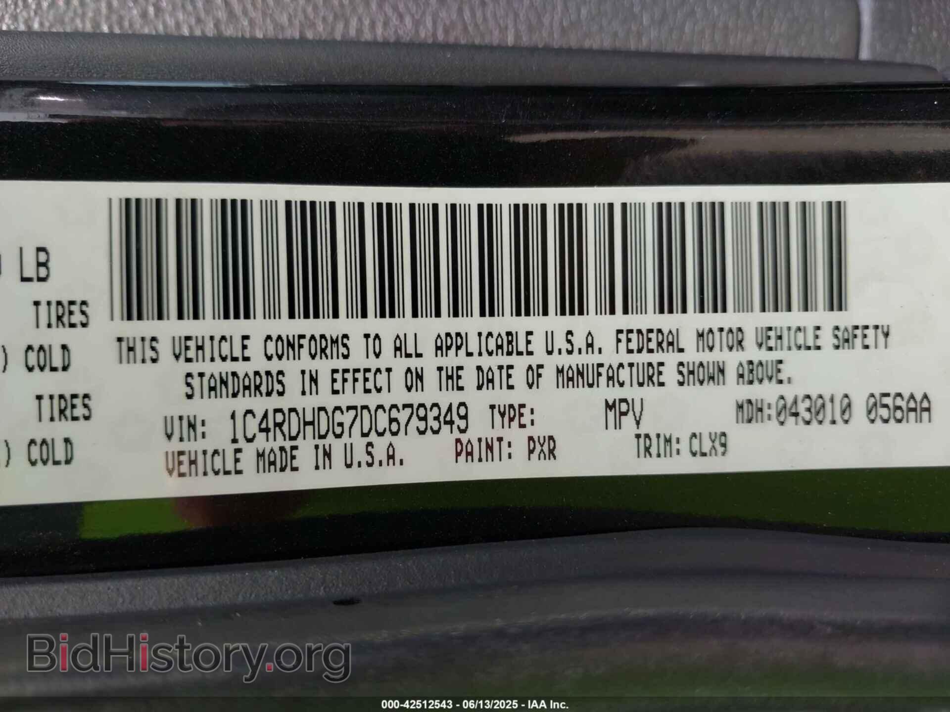 2013 DODGE DURANGO - VIN: 1C4RDHDG7DC679349 - Photo 9