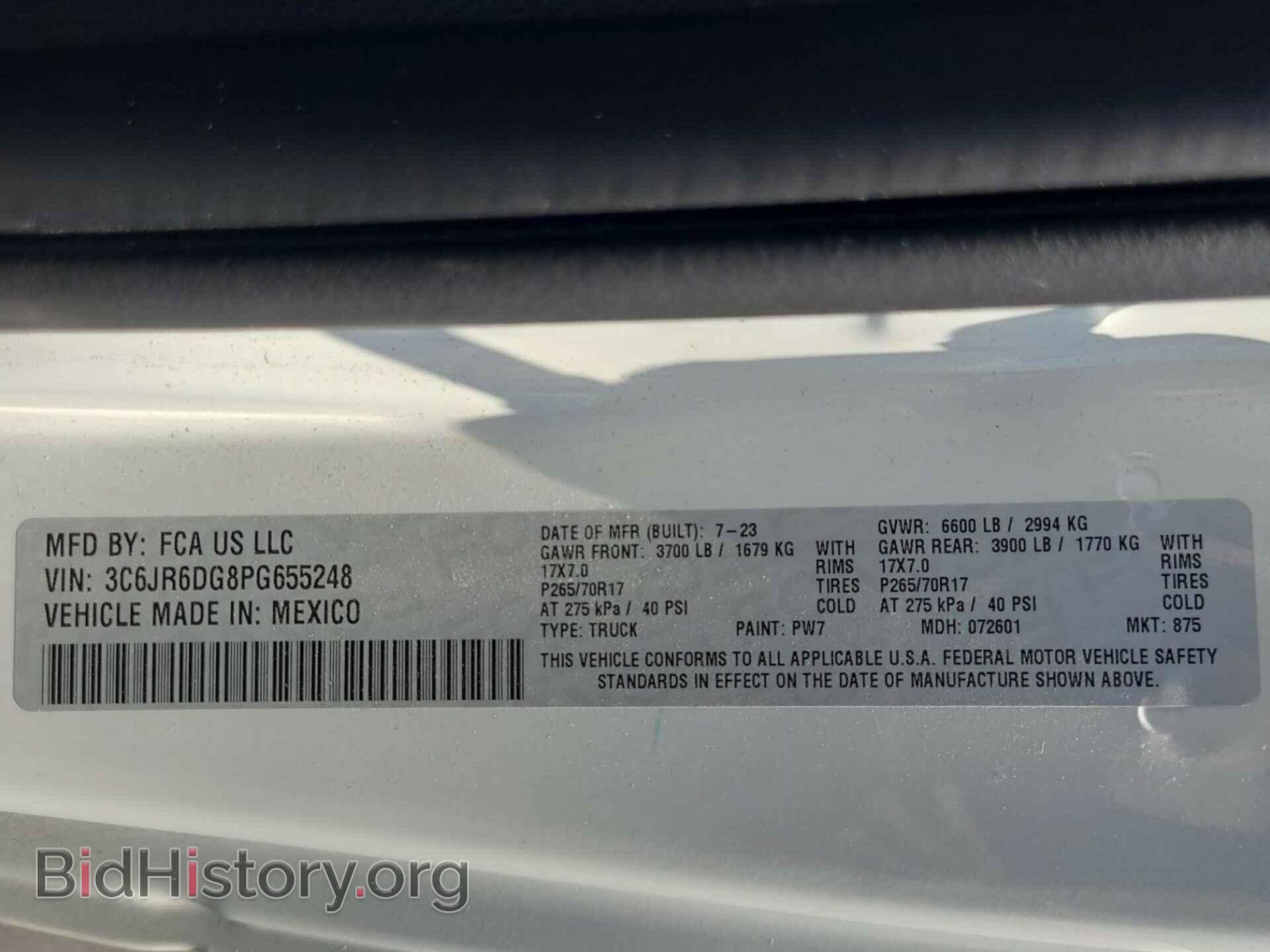 Photo 3C6JR6DG8PG655248 - RAM 1500 CLASSIC 2023