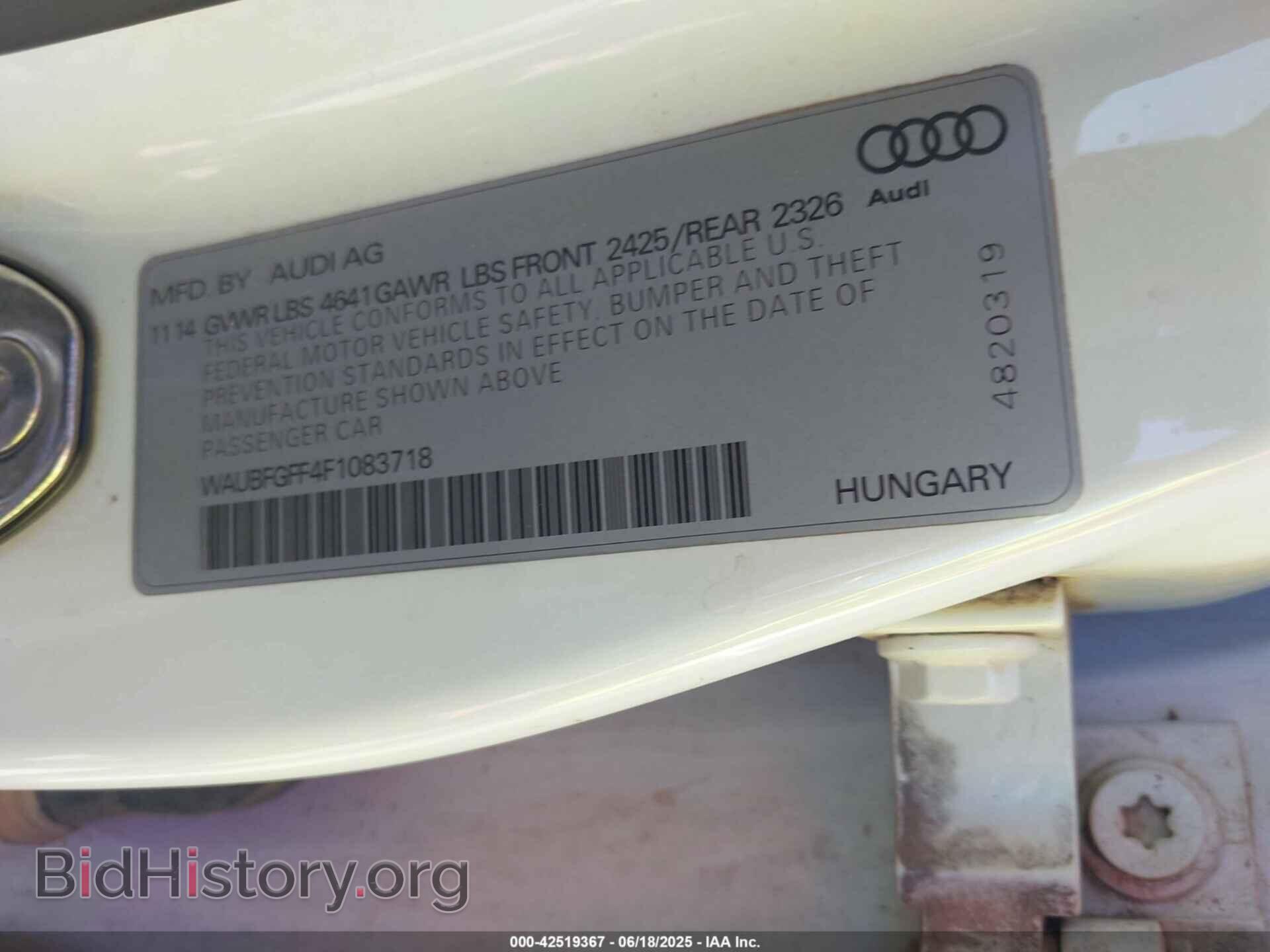 2015 AUDI S3 - VIN: WAUBFGFF4F1083718 - Photo 9