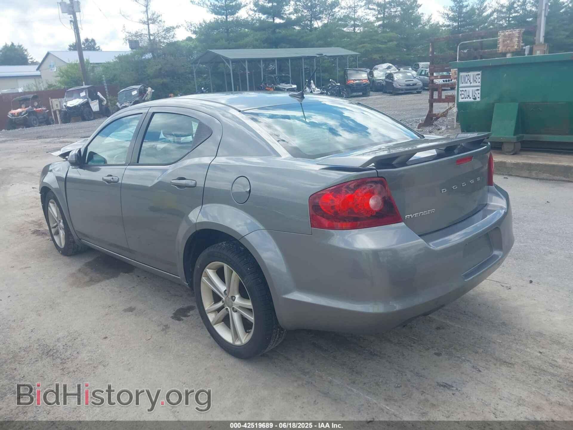 2012 DODGE AVENGER - VIN: 1C3CDZEG2CN123273 - Фото 3