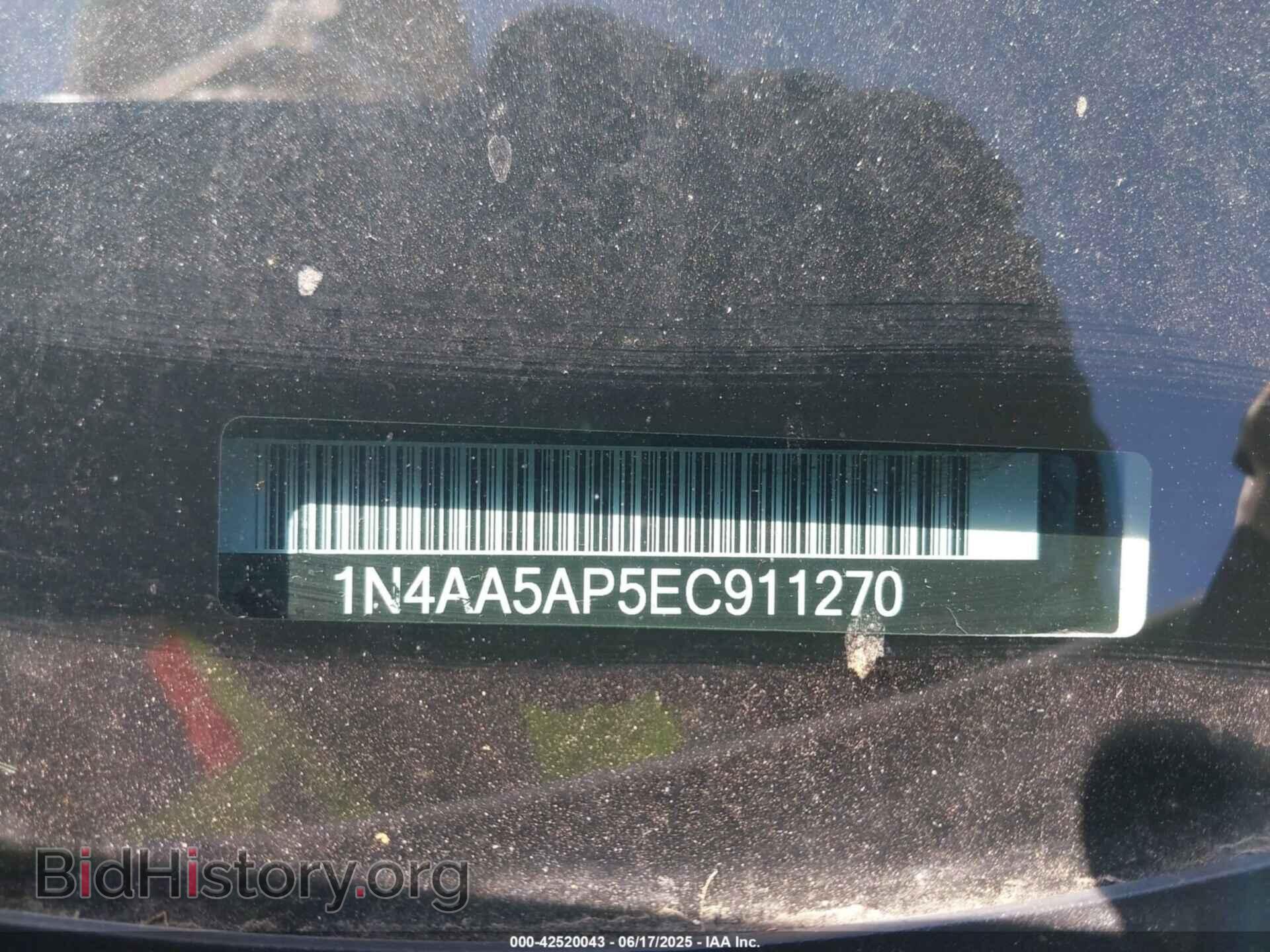 2014 NISSAN MAXIMA - VIN: 1N4AA5AP5EC911270 - Фото 9