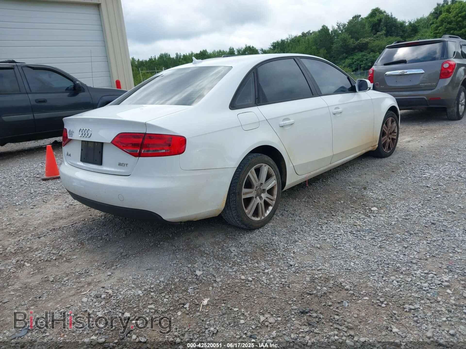 2011 AUDI A4 - VIN: WAUAFAFL5BN037896 - Фото 4