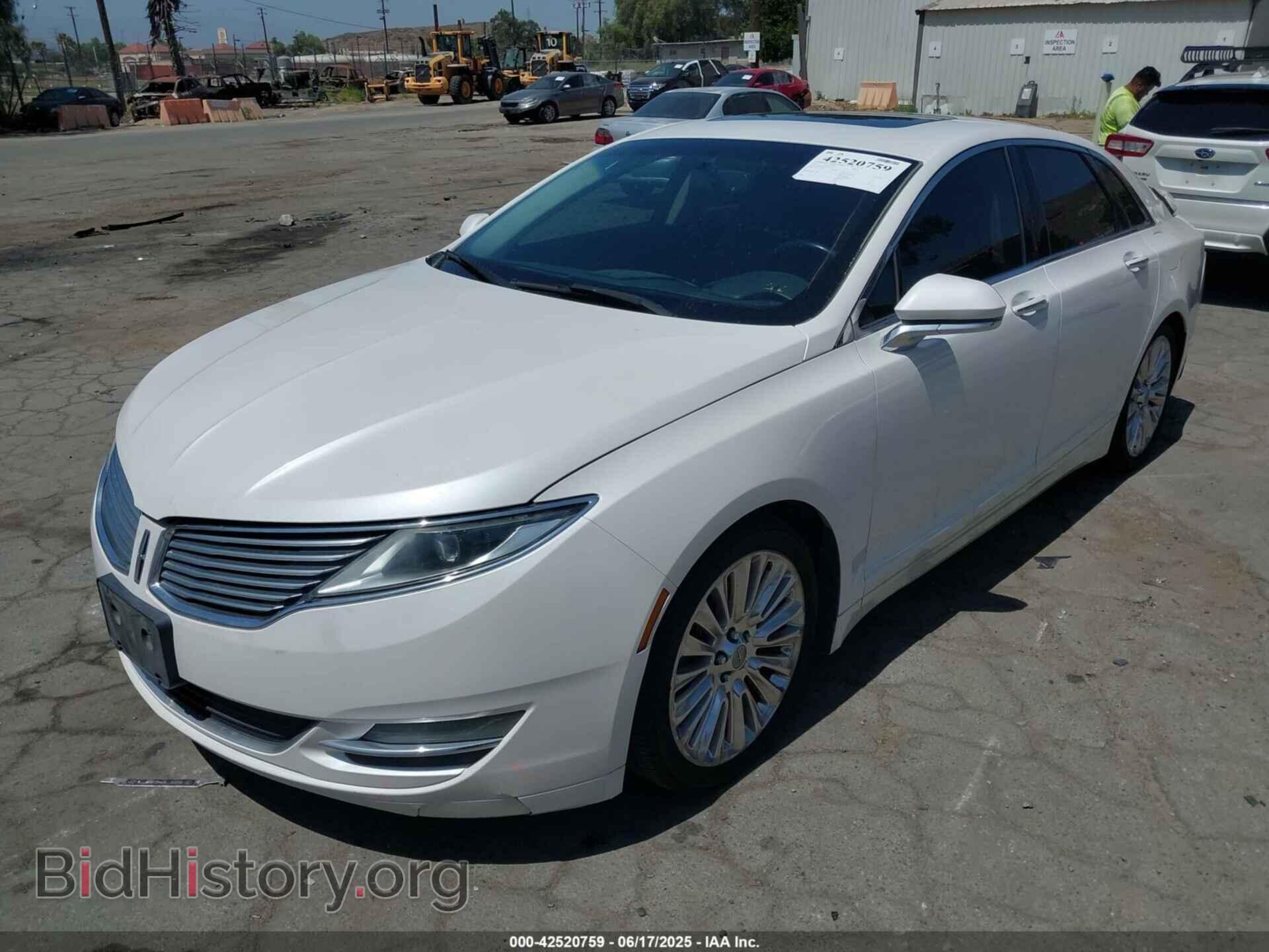 2016 LINCOLN MKZ - VIN: 3LN6L2G93GR603015 - Фото 2