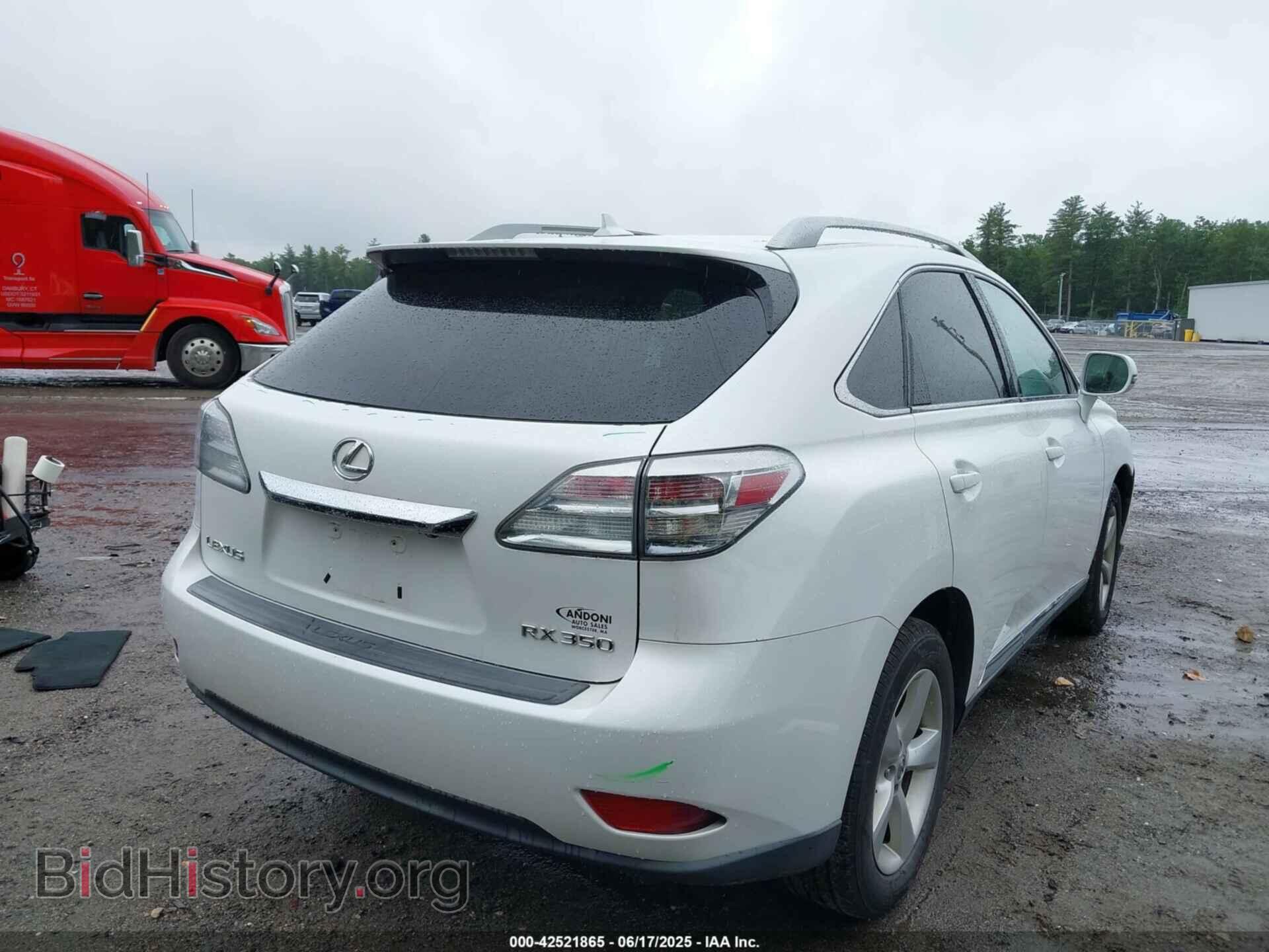 2010 LEXUS RX 350 - VIN: 2T2BK1BA8AC027982 - Фото 4