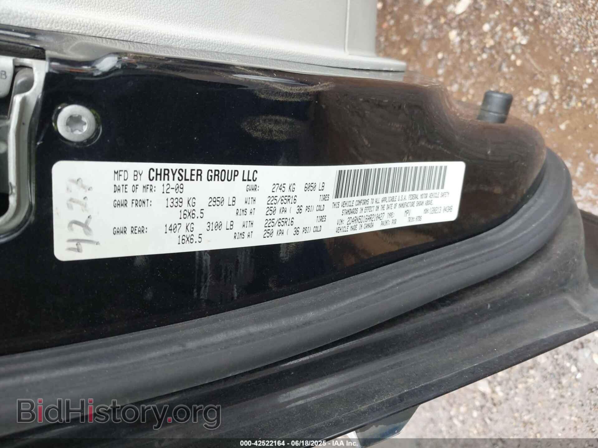 2010 DODGE GRAND CARAVAN - VIN: 2D4RN5D16AR210427 - Фото 9