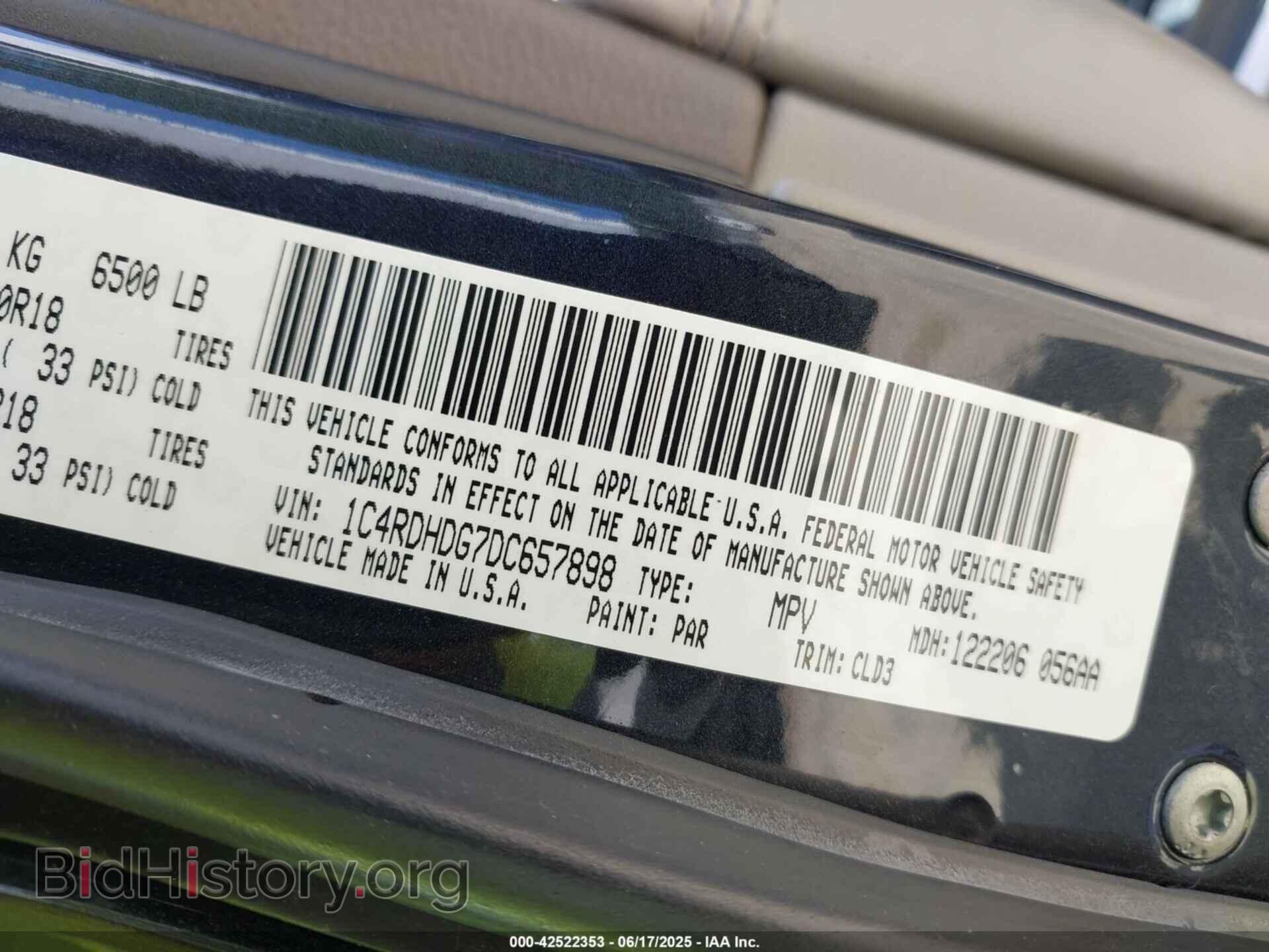 2013 DODGE DURANGO - VIN: 1C4RDHDG7DC657898 - Фото 9