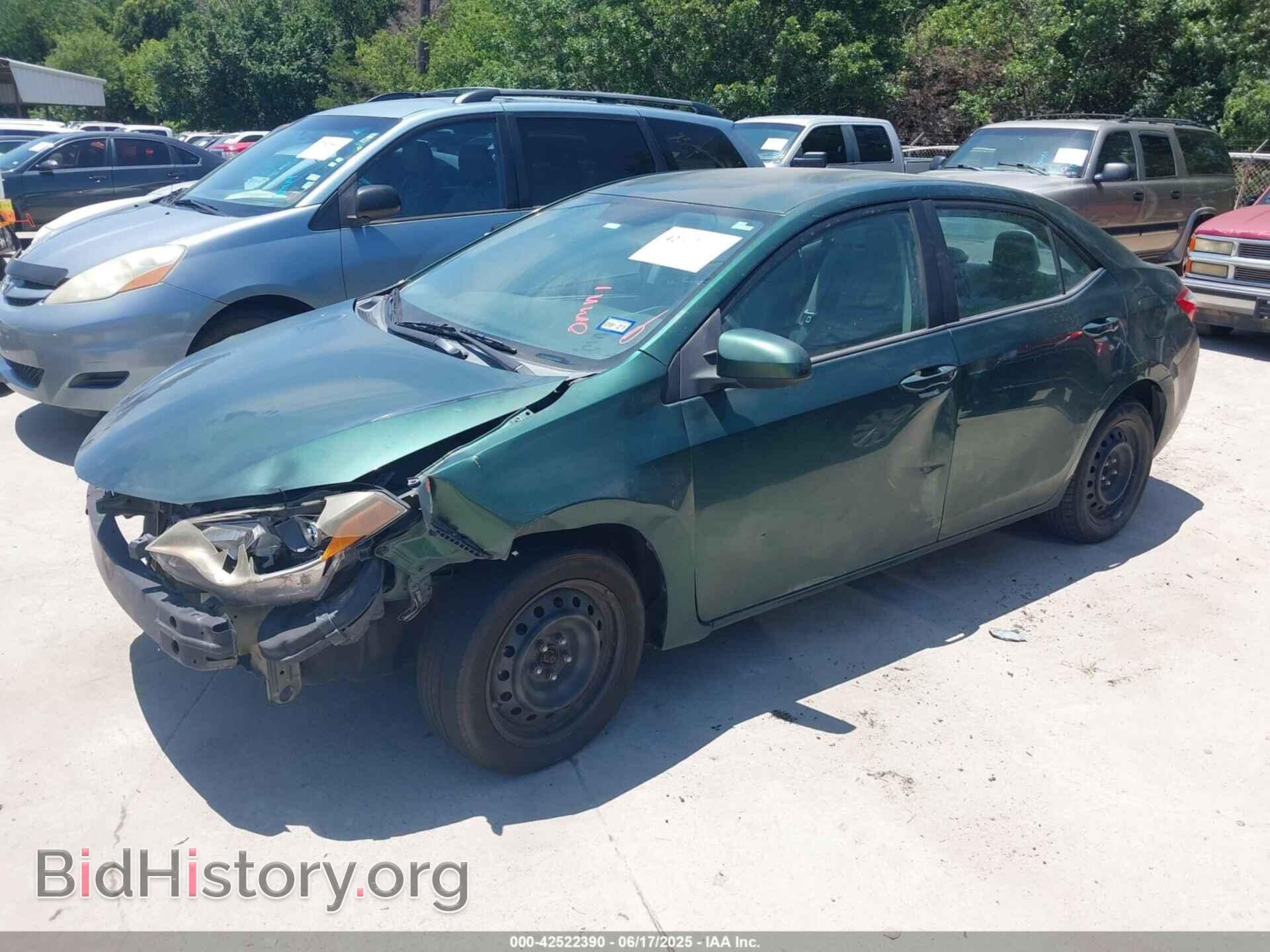2014 TOYOTA COROLLA - VIN: 5YFBURHEXEP028306 - Фото 2