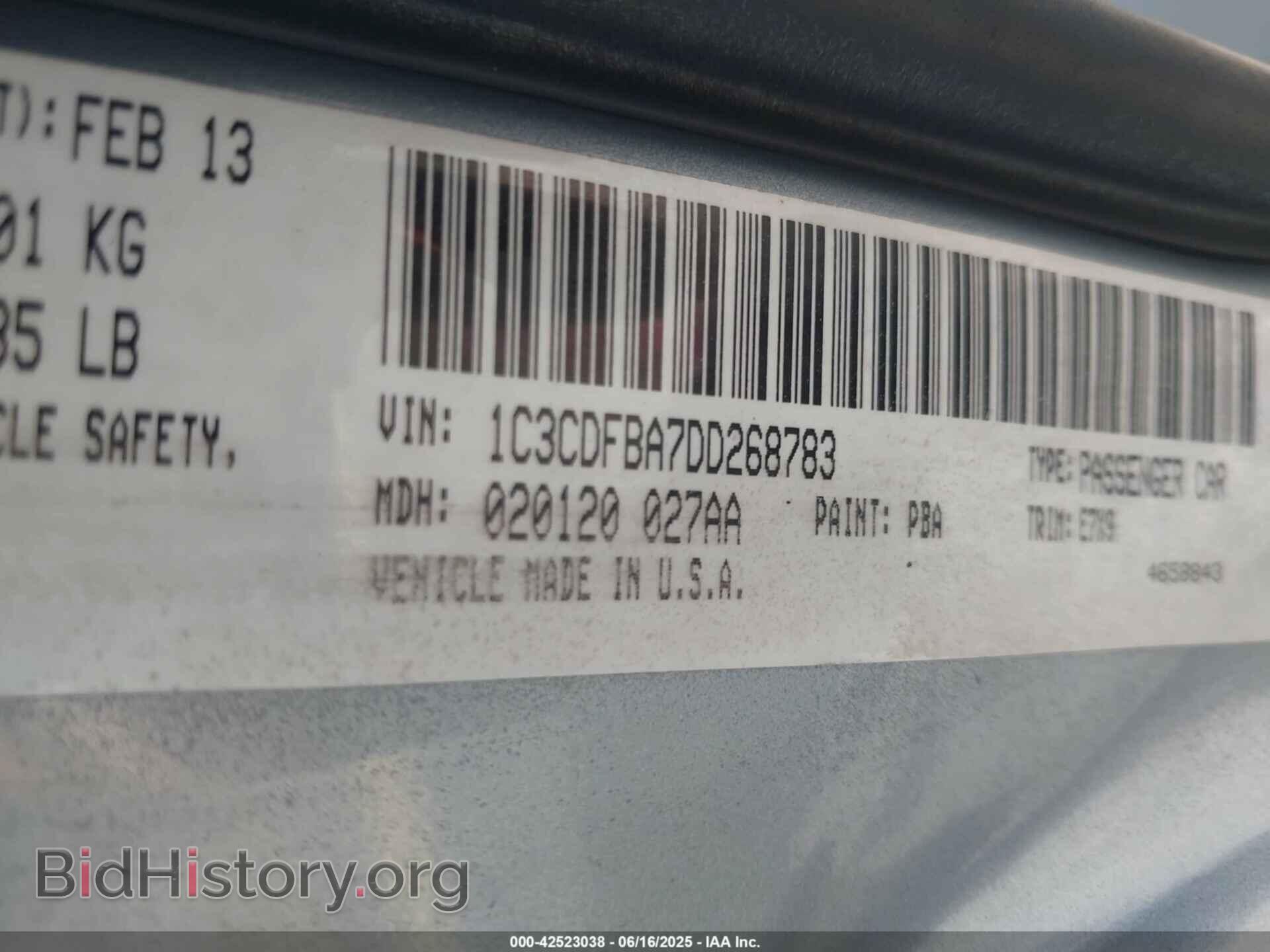2013 DODGE DART - VIN: 1C3CDFBA7DD268783 - Photo 9