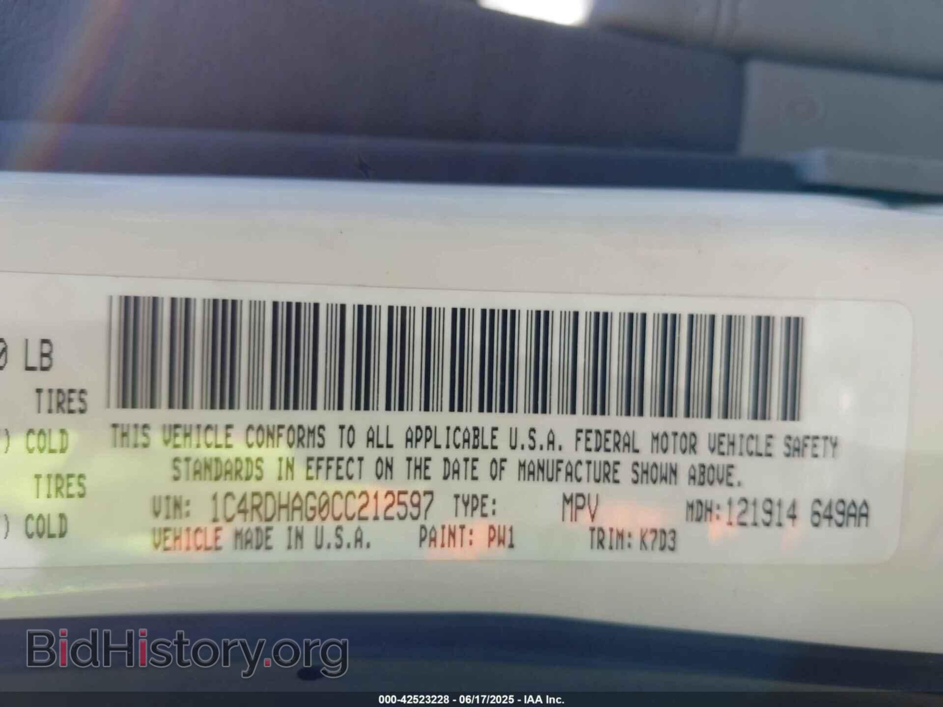 2012 DODGE DURANGO - VIN: 1C4RDHAG0CC212597 - Photo 9