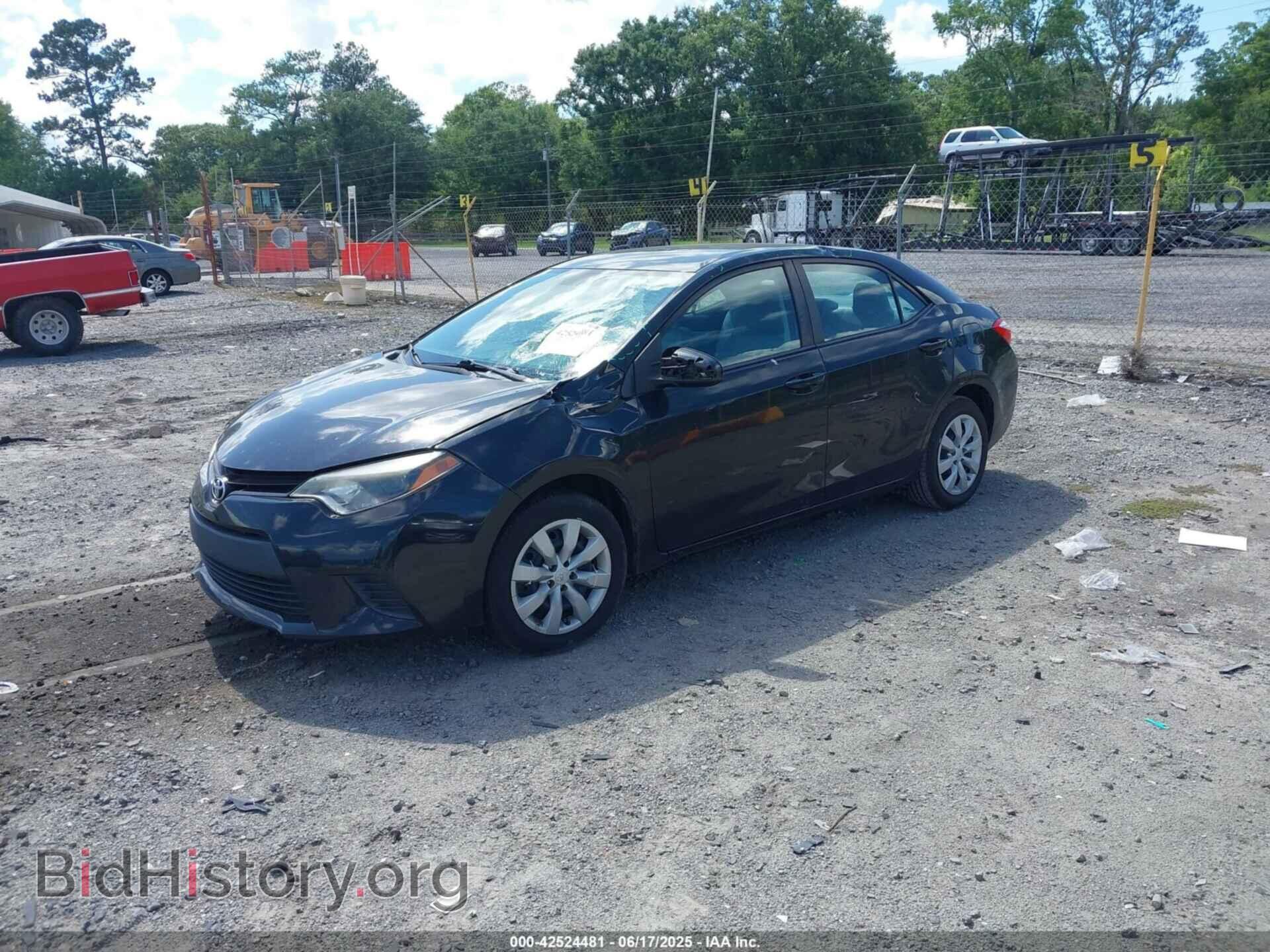 2014 TOYOTA COROLLA - VIN: 2T1BURHE0EC160622 - Фото 2
