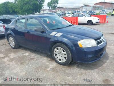 2014 Dodge AVENGER SE, темно-синий — VIN 1C3CDZAB5EN126410, IAAI