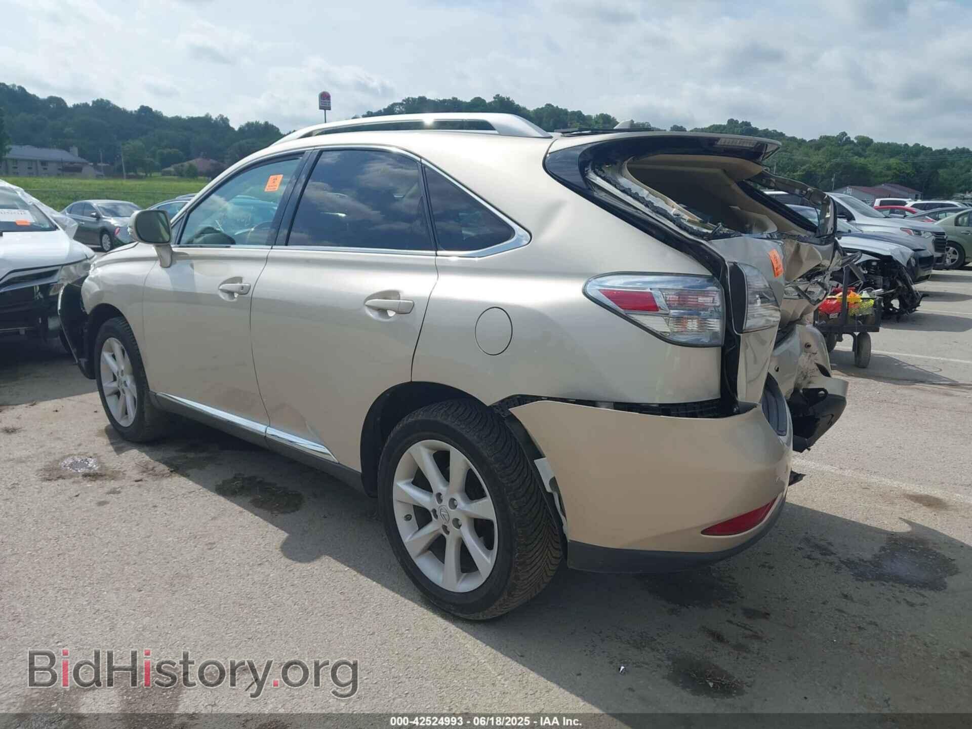 2011 LEXUS RX 350 - VIN: 2T2BK1BA3BC114903 - Фото 3