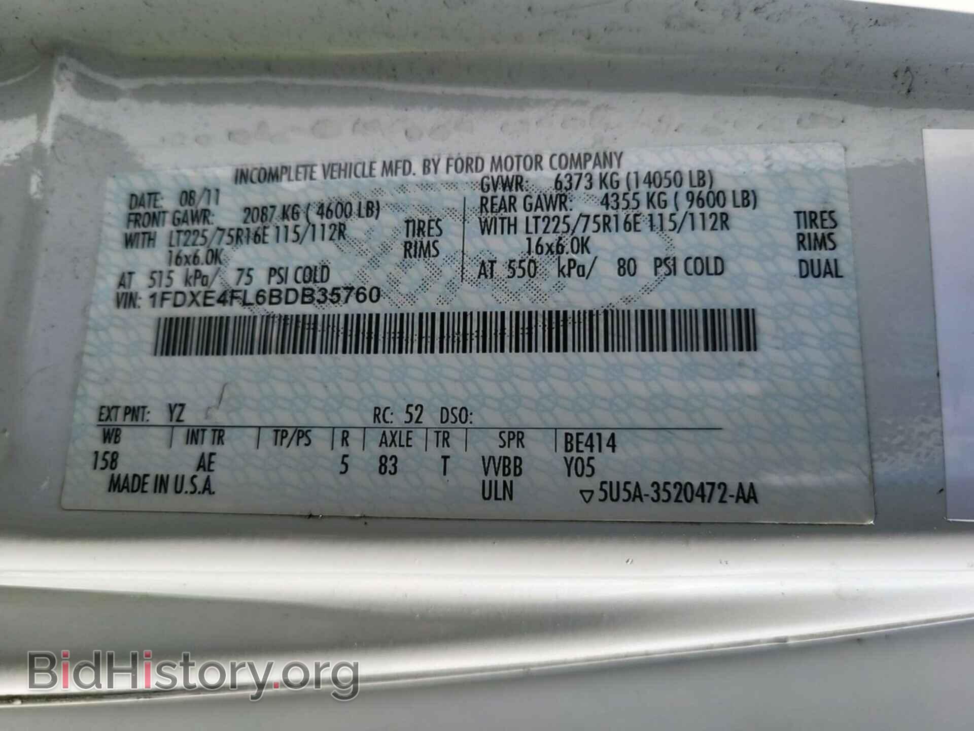 2011 FORD ECONOLINE - VIN: 1FDXE4FL6BDB35760 - Фото 28
