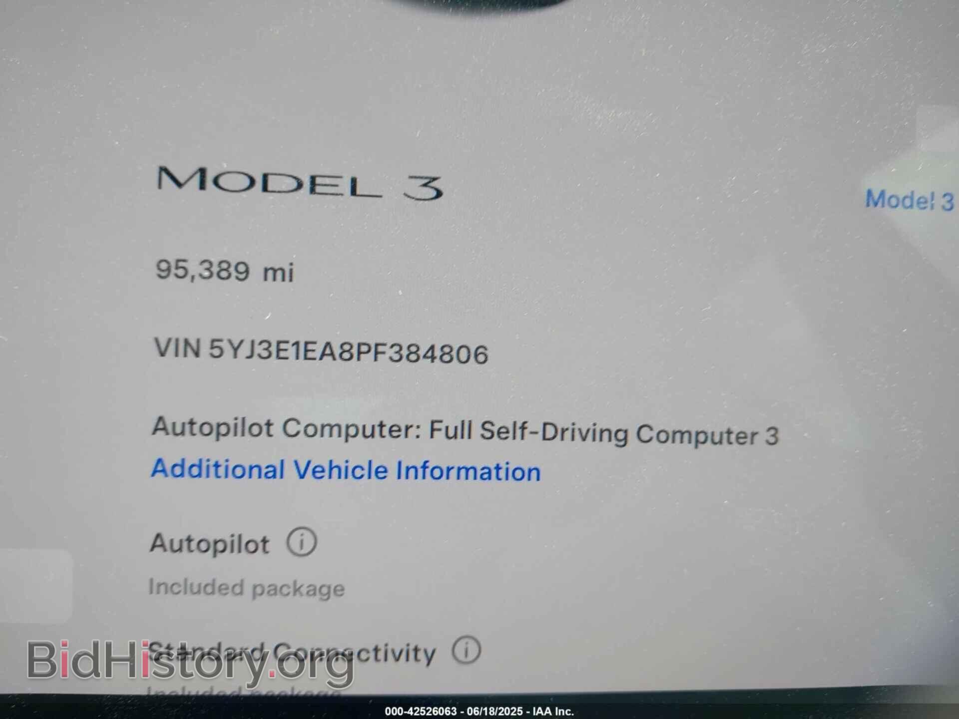 2023 TESLA MODEL 3 - VIN: 5YJ3E1EA8PF384806 - Фото 7
