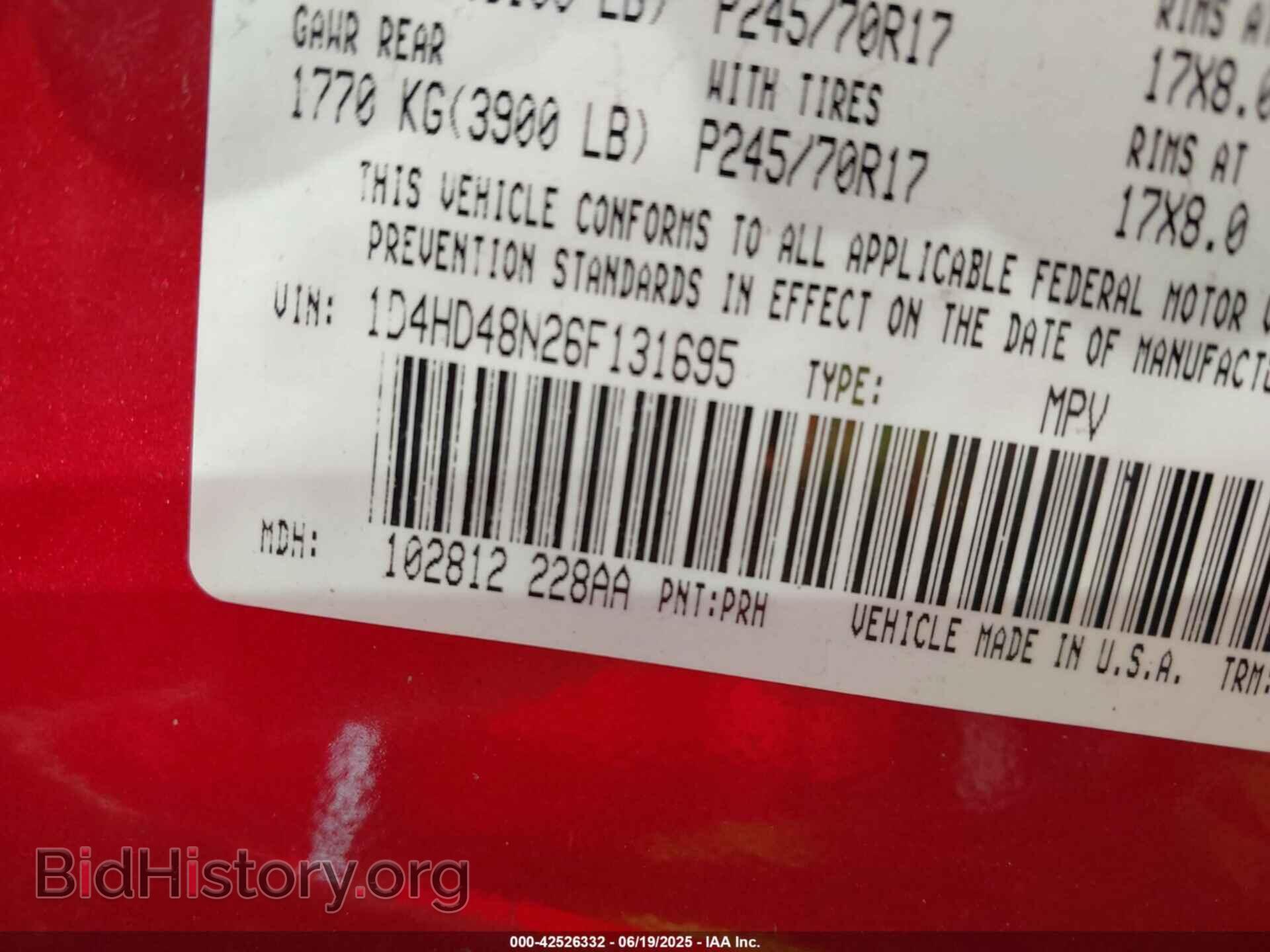 2006 DODGE DURANGO - VIN: 1D4HD48N26F131695 - Фото 9