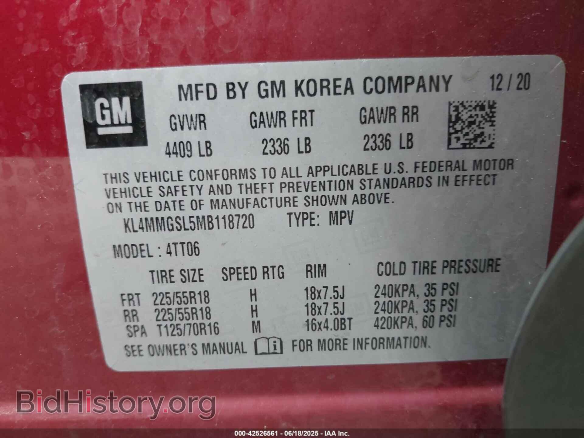 2021 BUICK ENCORE GX - VIN: KL4MMGSL5MB118720 - Фото 9
