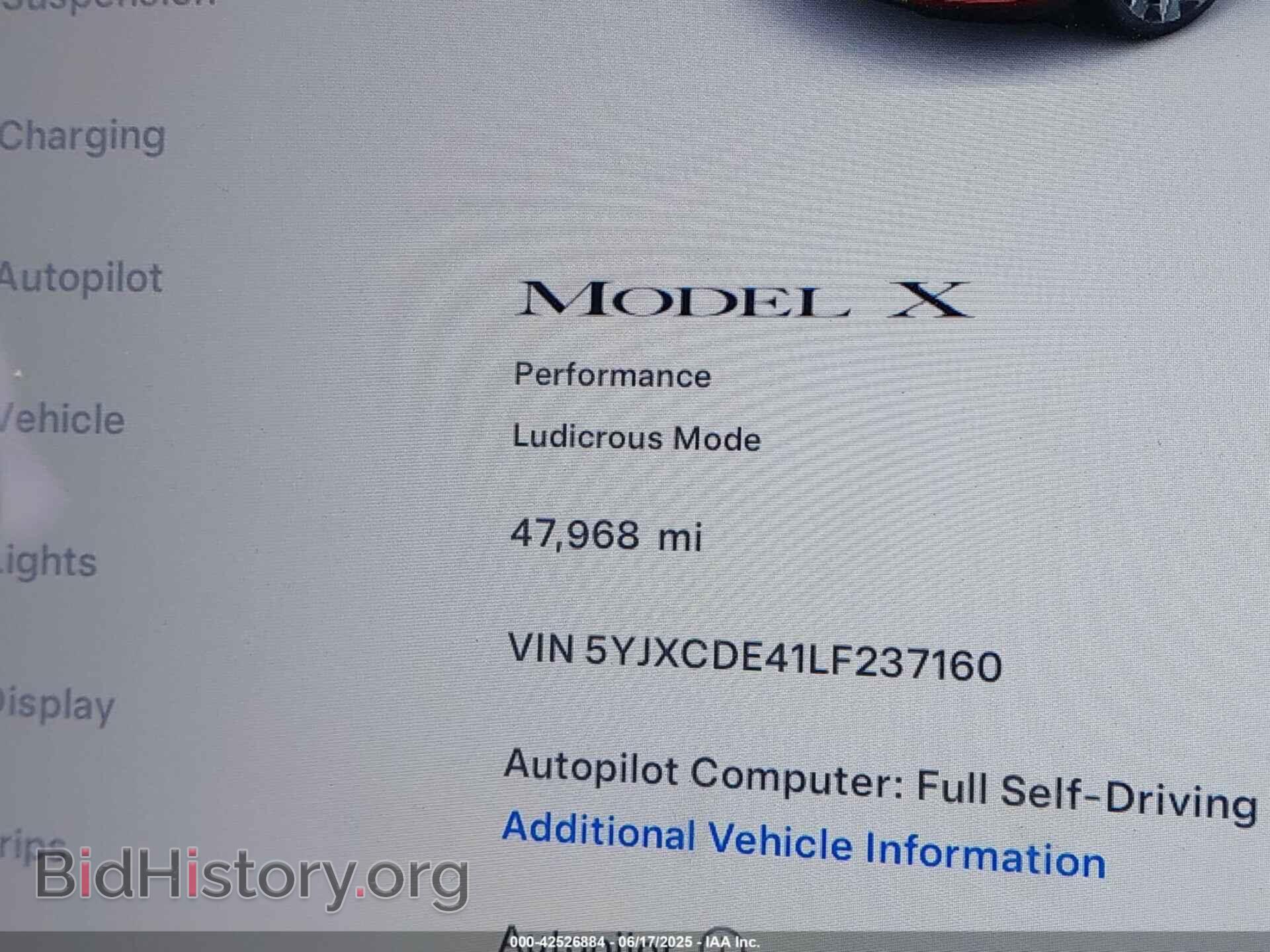 2020 TESLA MODEL X - VIN: 5YJXCDE41LF237160 - Фото 16