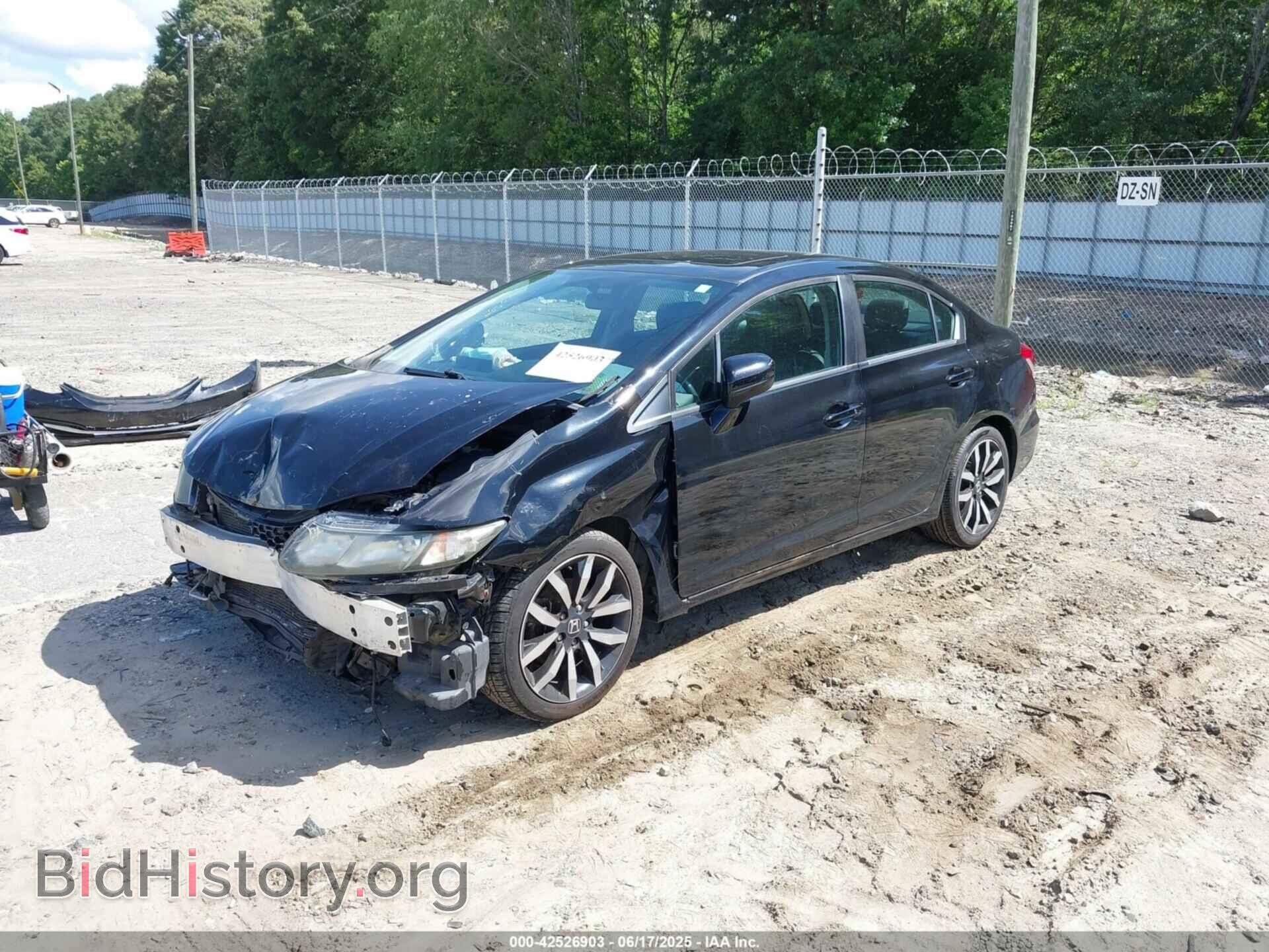 2014 HONDA CIVIC - VIN: 2HGFB2F90EH523982 - Фото 2