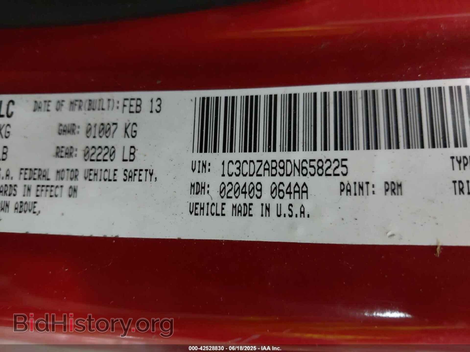 2013 DODGE AVENGER - VIN: 1C3CDZAB9DN658225 - Photo 9