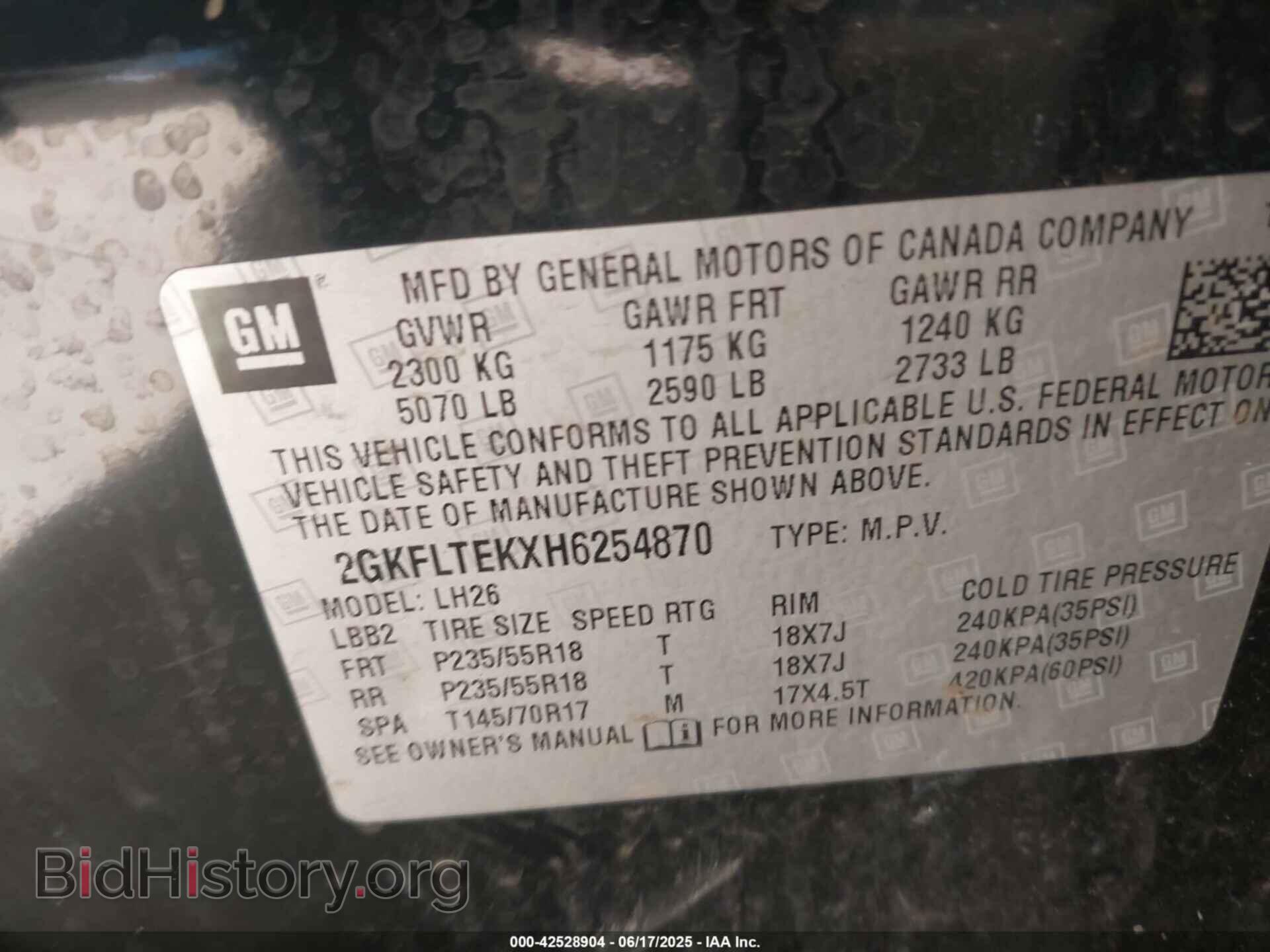 2017 GMC TERRAIN - VIN: 2GKFLTEKXH6254870 - Photo 9