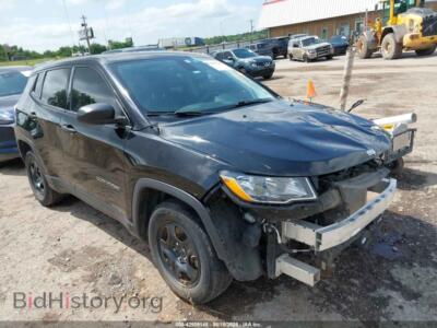 2020 Jeep COMPASS Sport FWD, black — VIN 3C4NJCAB6LT141490, IAAI