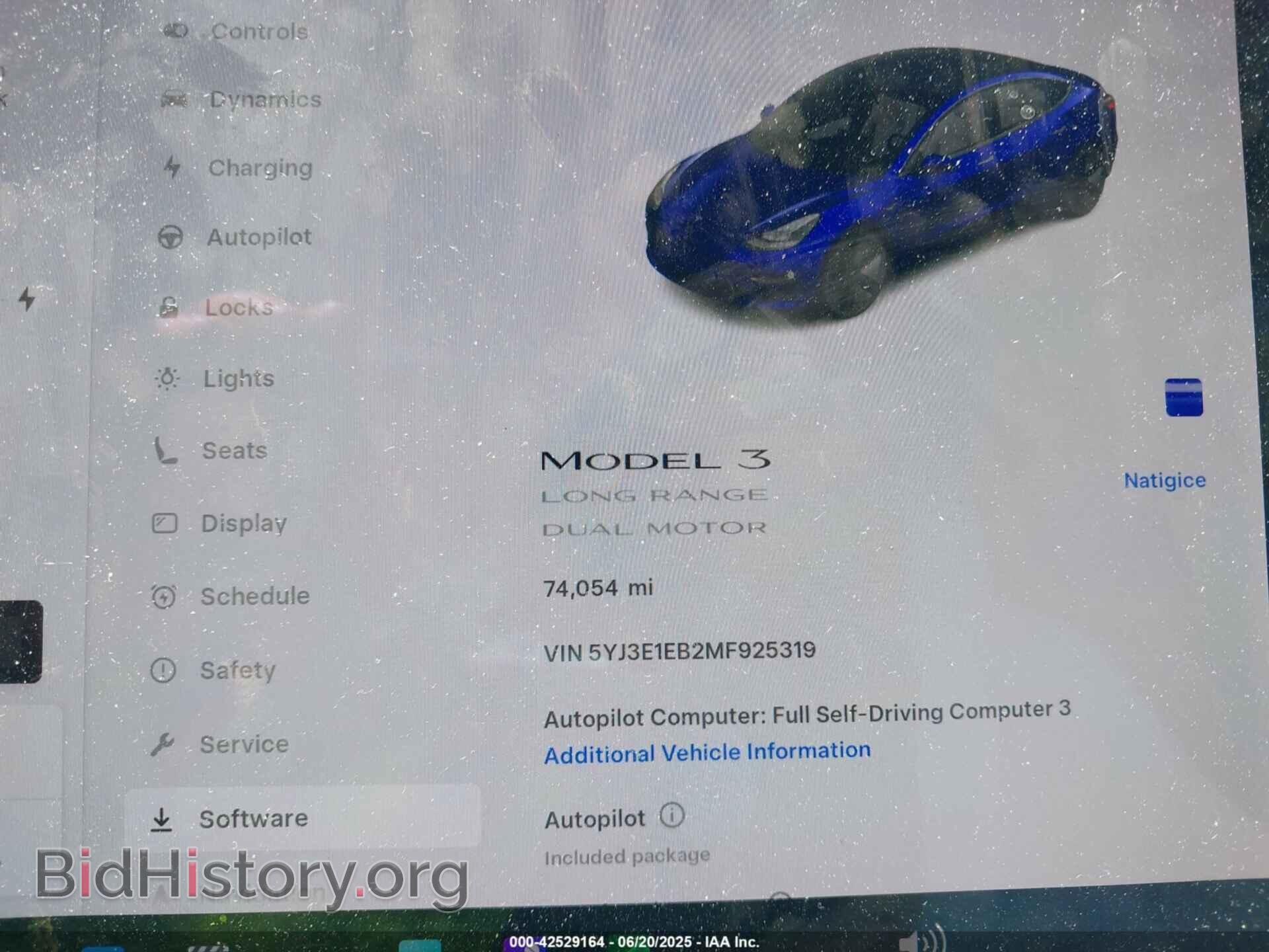 2021 TESLA MODEL 3 - VIN: 5YJ3E1EB2MF925319 - Фото 7