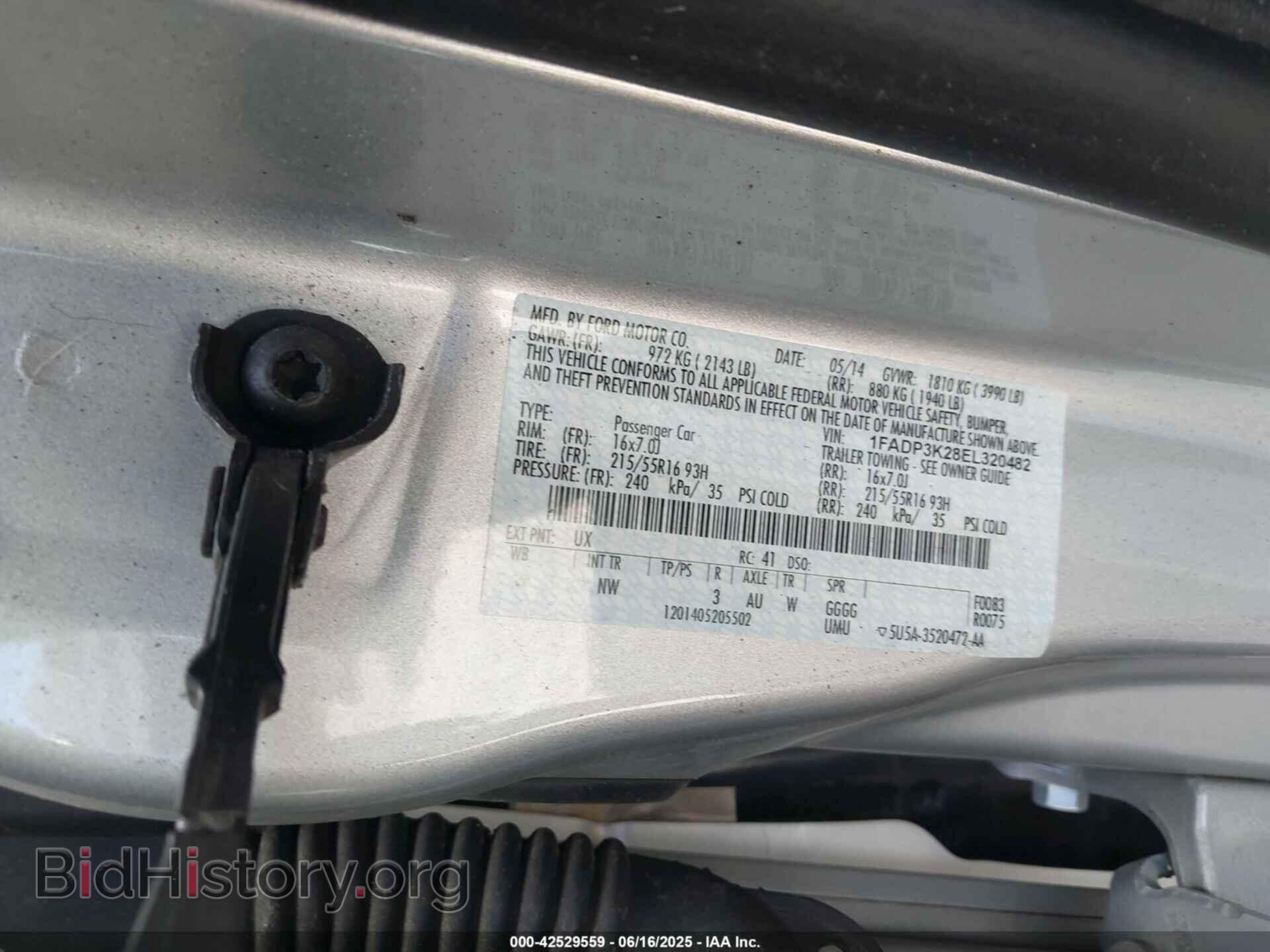 2014 FORD FOCUS - VIN: 1FADP3K28EL320482 - Photo 9
