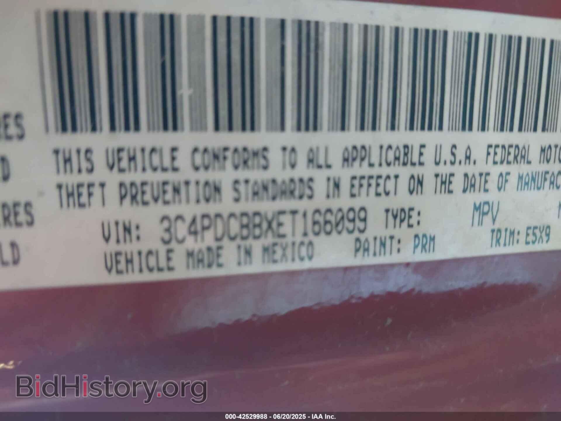 2014 DODGE JOURNEY - VIN: 3C4PDCBBXET166099 - Фото 9