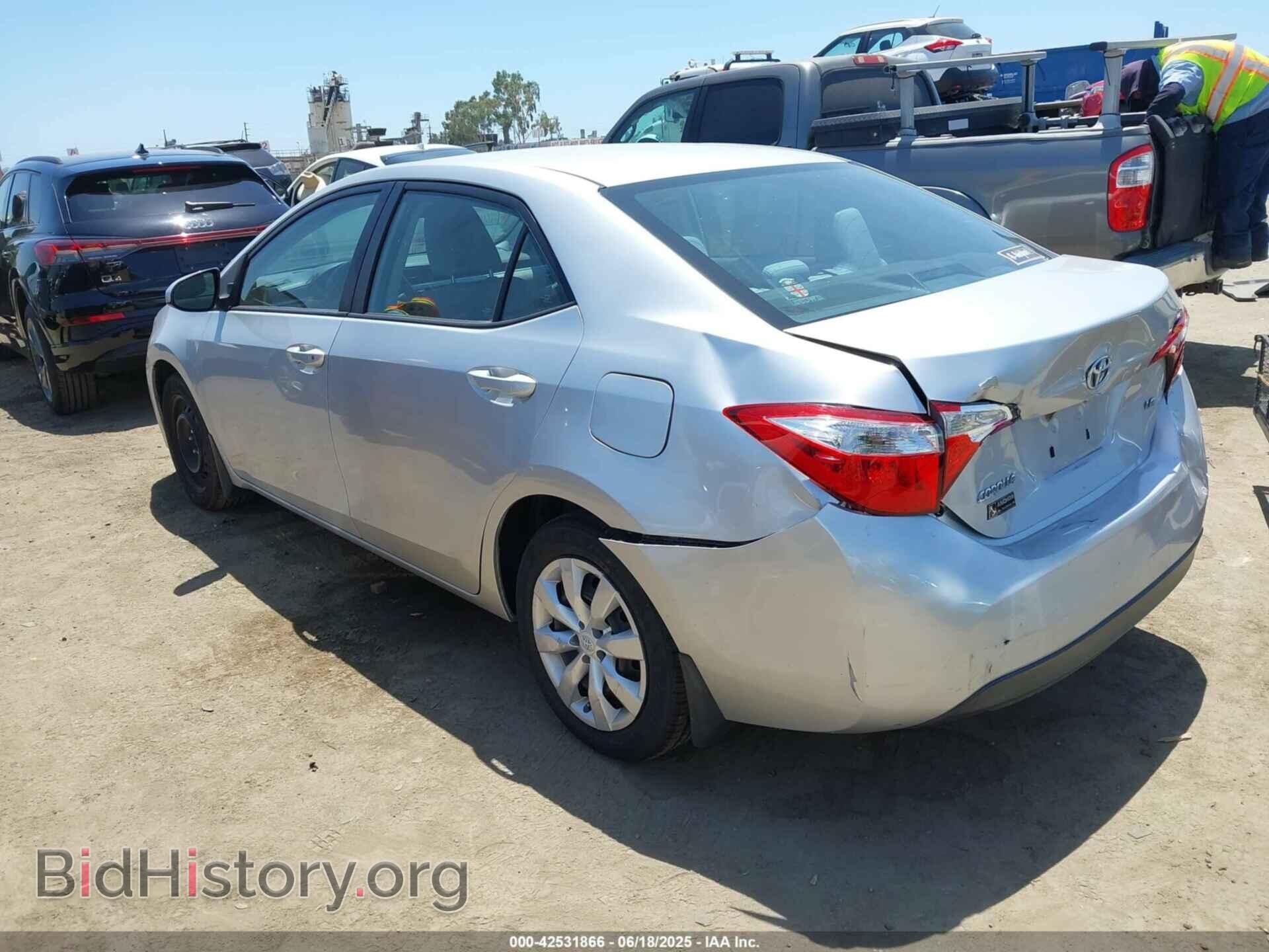 2014 TOYOTA COROLLA - VIN: 2T1BURHEXEC144797 - Фото 3