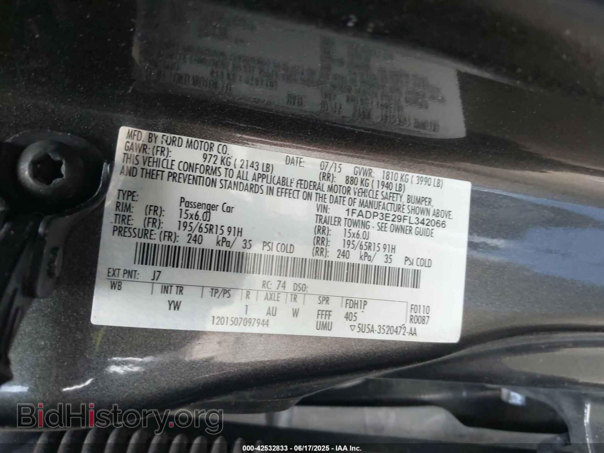 2015 FORD FOCUS - VIN: 1FADP3E29FL342066 - Photo 9