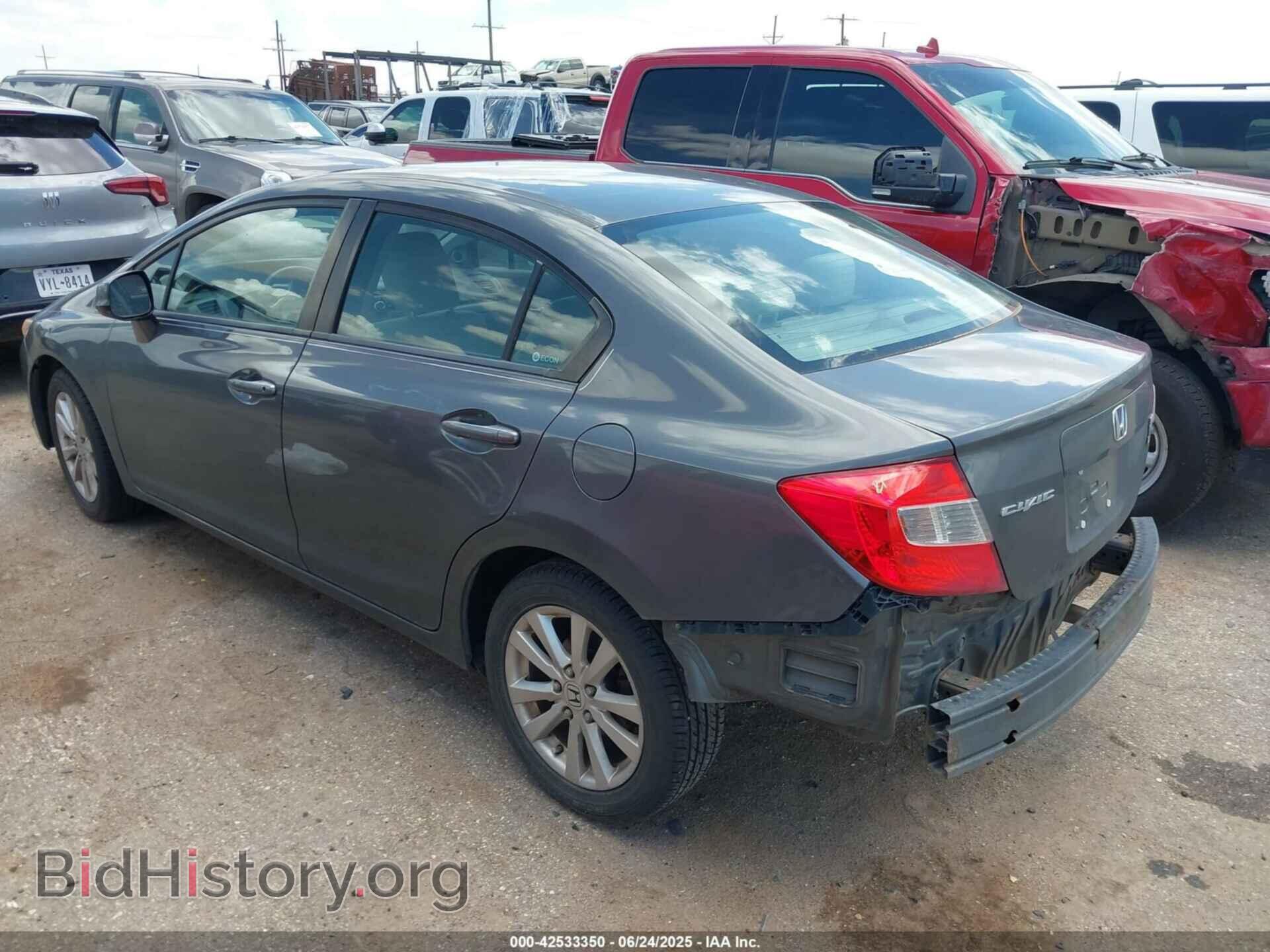 2012 HONDA CIVIC - VIN: 2HGFB2F85CH608353 - Фото 3