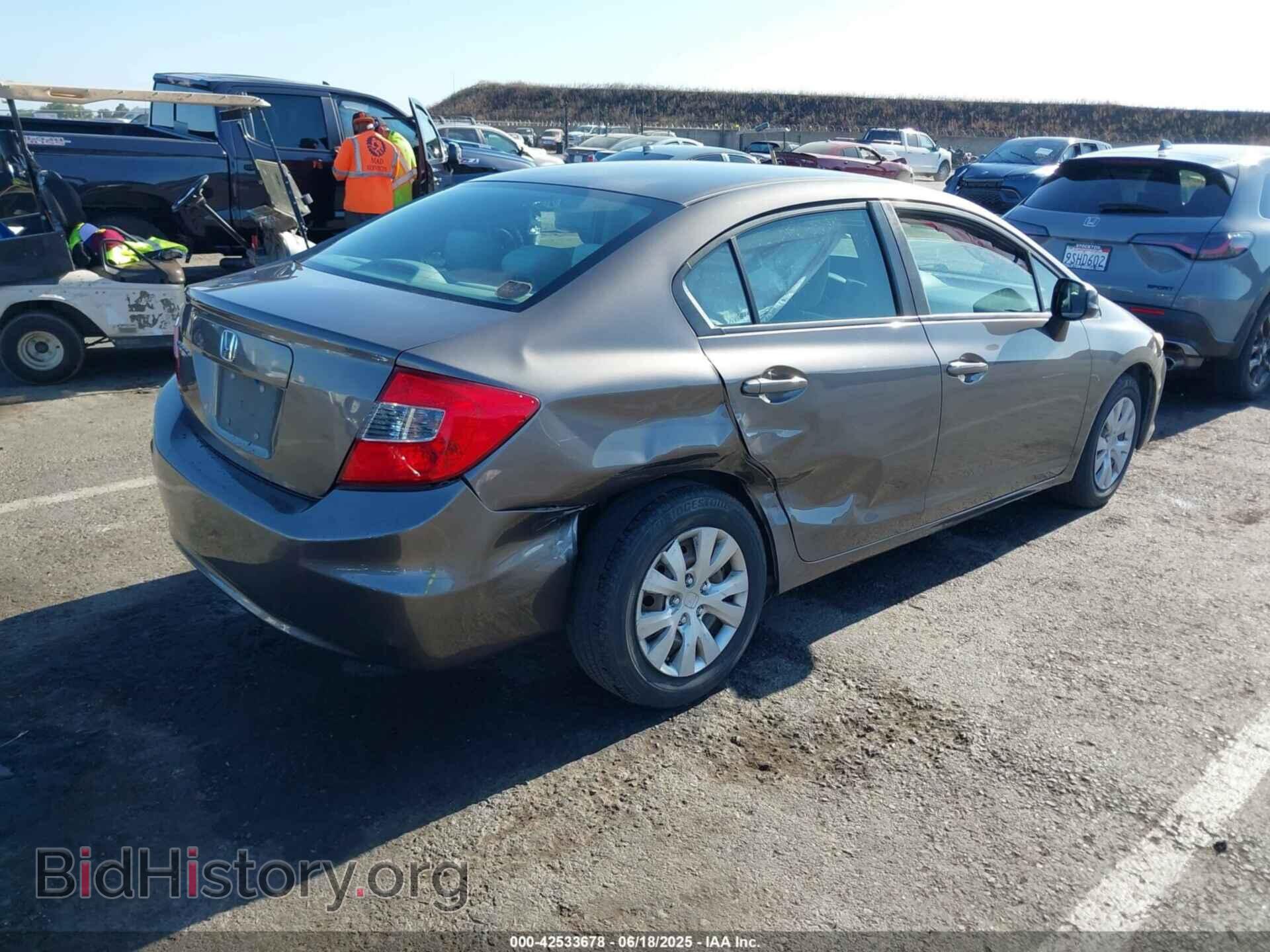 2012 HONDA CIVIC - VIN: 19XFB2F57CE370652 - Фото 4