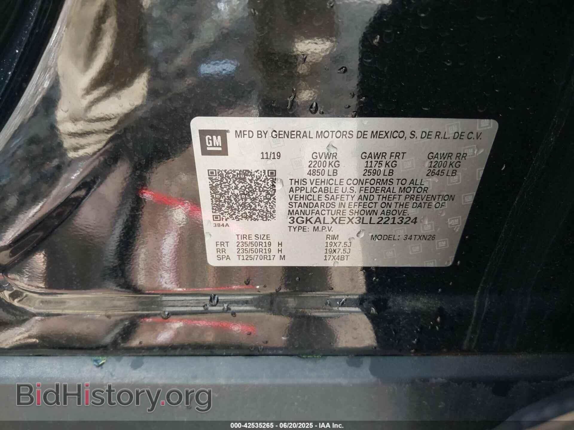 2020 GMC TERRAIN - VIN: 3GKALXEX3LL221324 - Фото 9