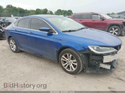 2015 Chrysler 200 LIMITED, blue — VIN 1C3CCCAB1FN561409, IAAI