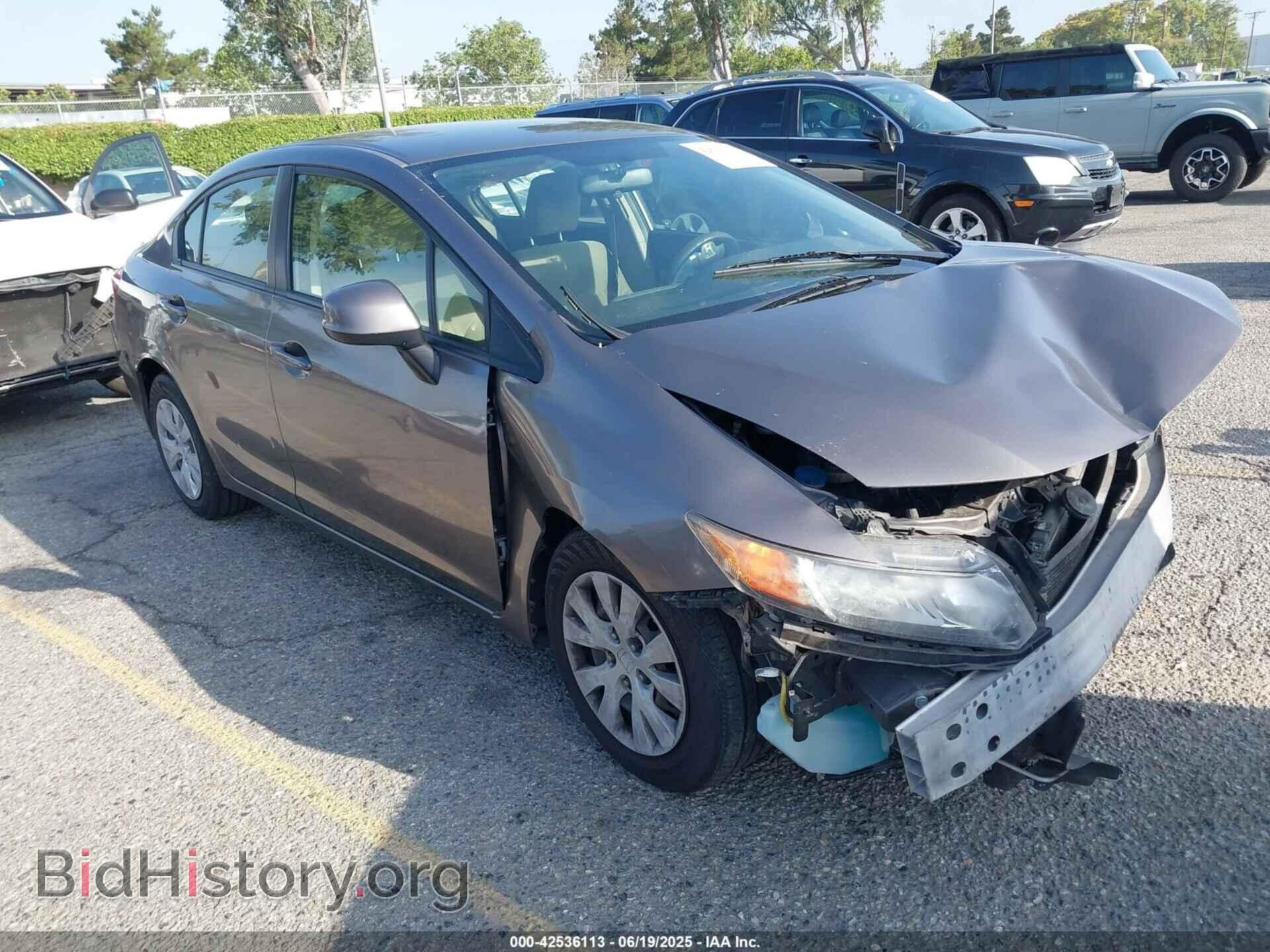 Photo JHMFB2F59CS006177 - HONDA CIVIC 2012