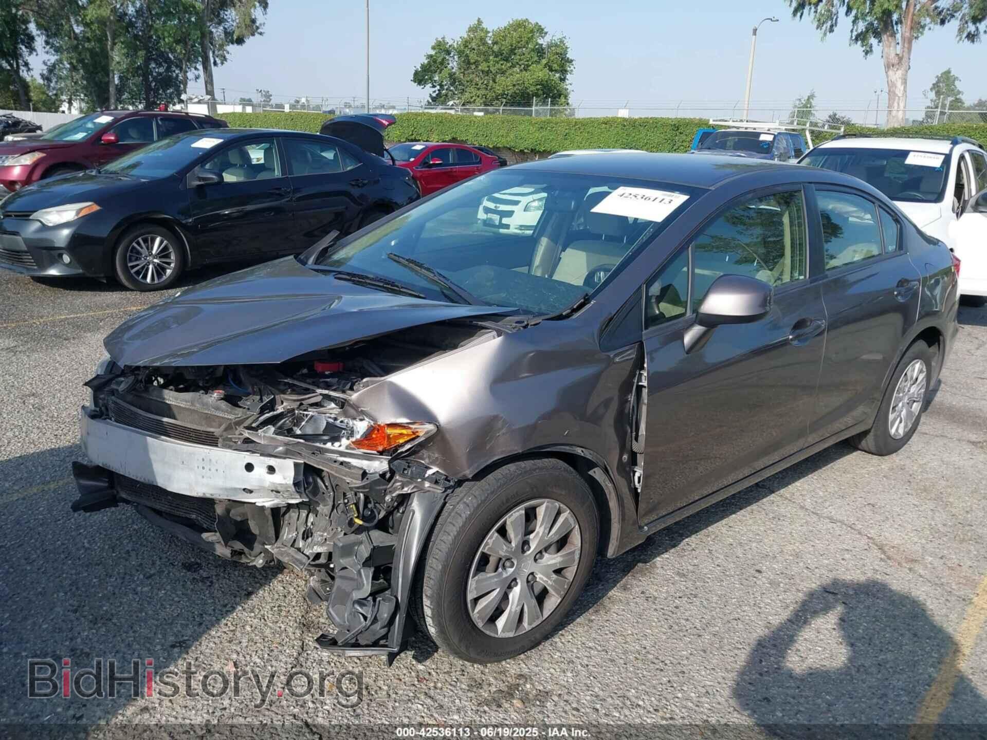2012 HONDA CIVIC - VIN: JHMFB2F59CS006177 - Фото 2