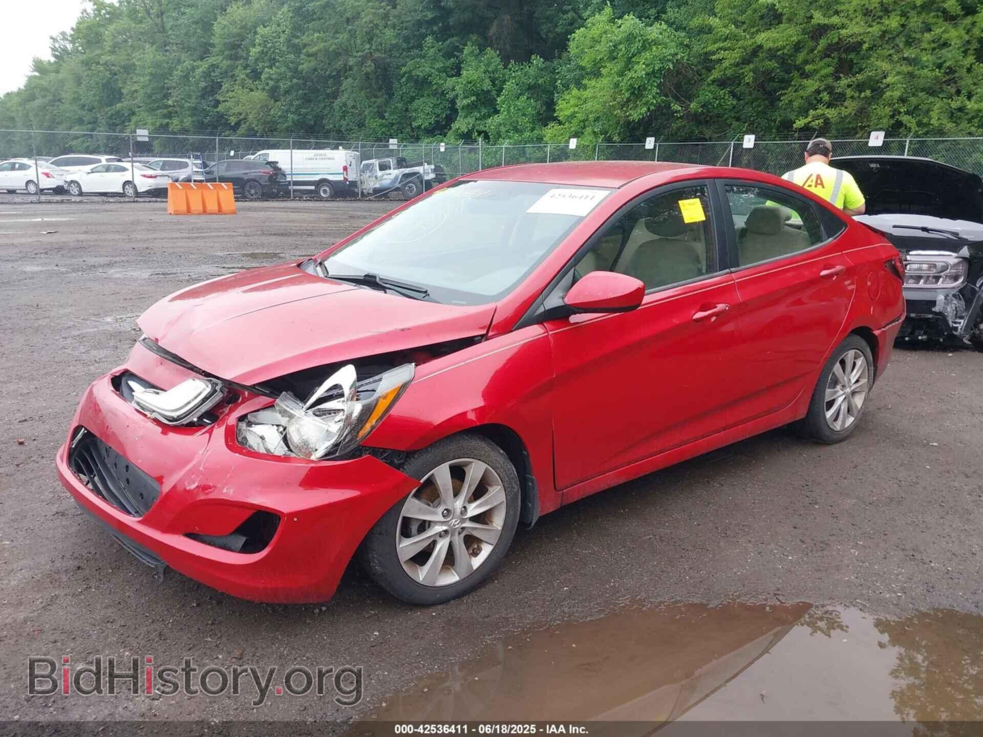 2013 HYUNDAI ACCENT - VIN: KMHCU4AE6DU442004 - Фото 2