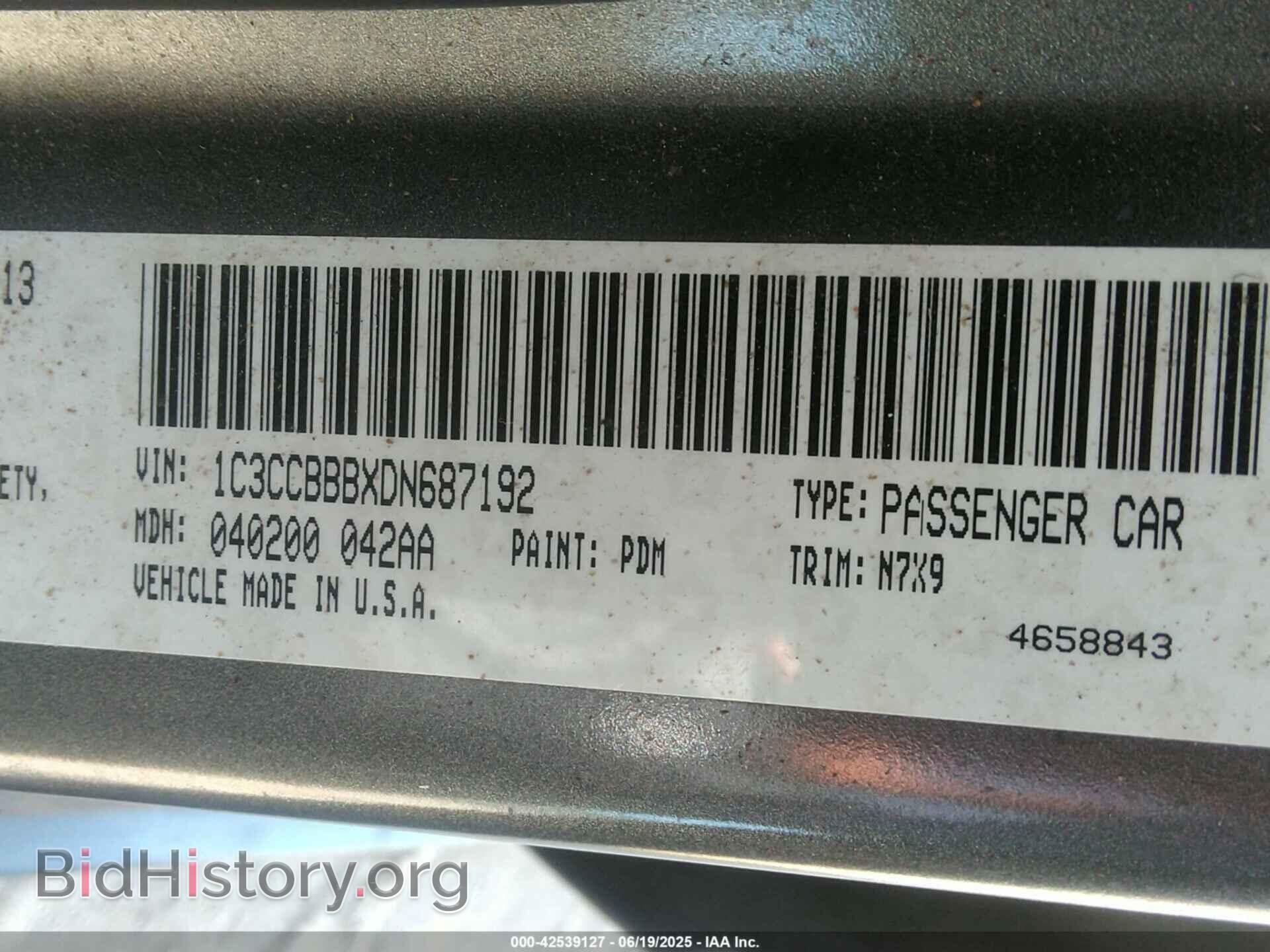 2013 CHRYSLER 200 - VIN: 1C3CCBBBXDN687192 - Фото 9