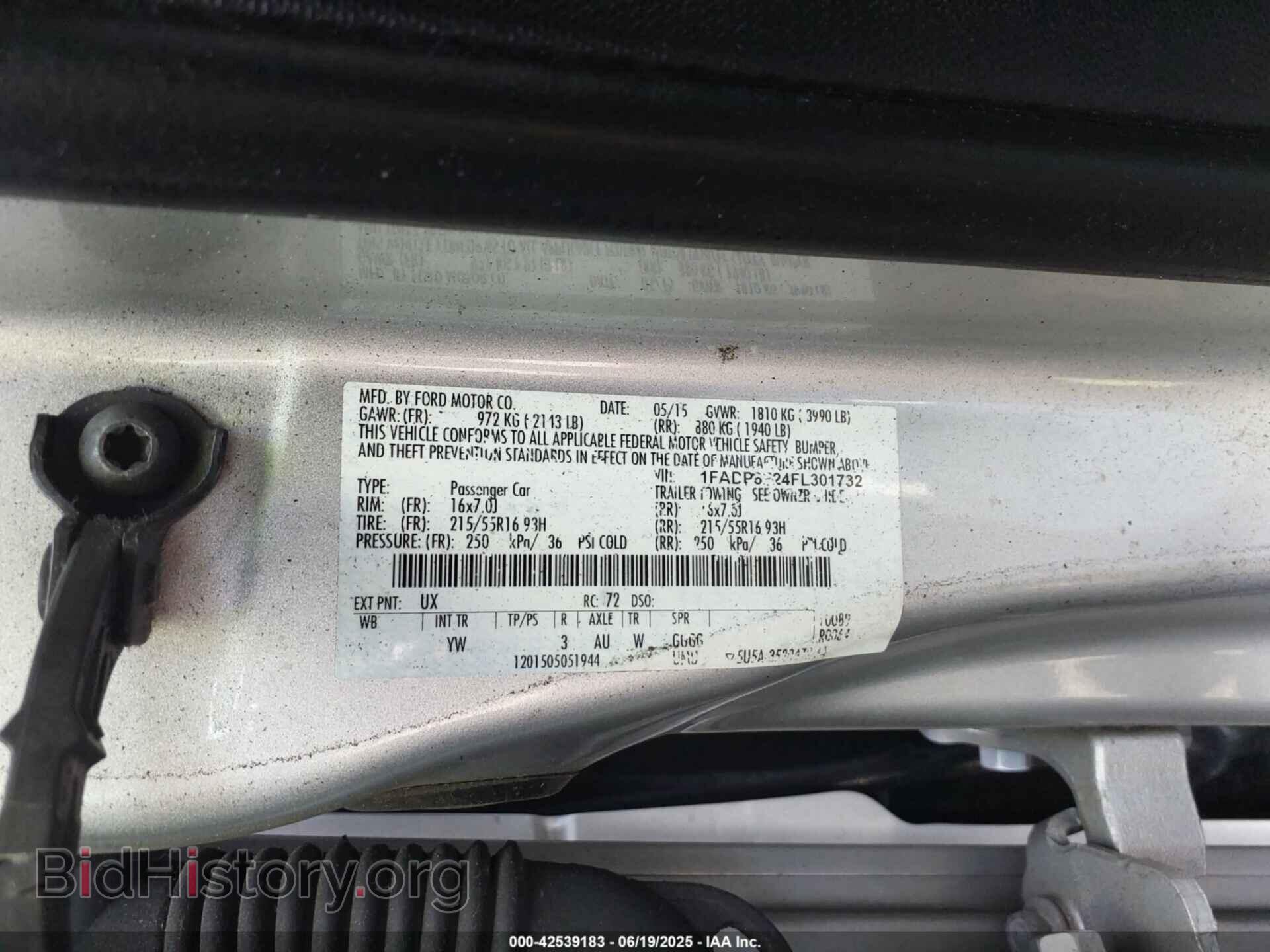 2015 FORD FOCUS - VIN: 1FADP3F24FL301732 - Фото 9