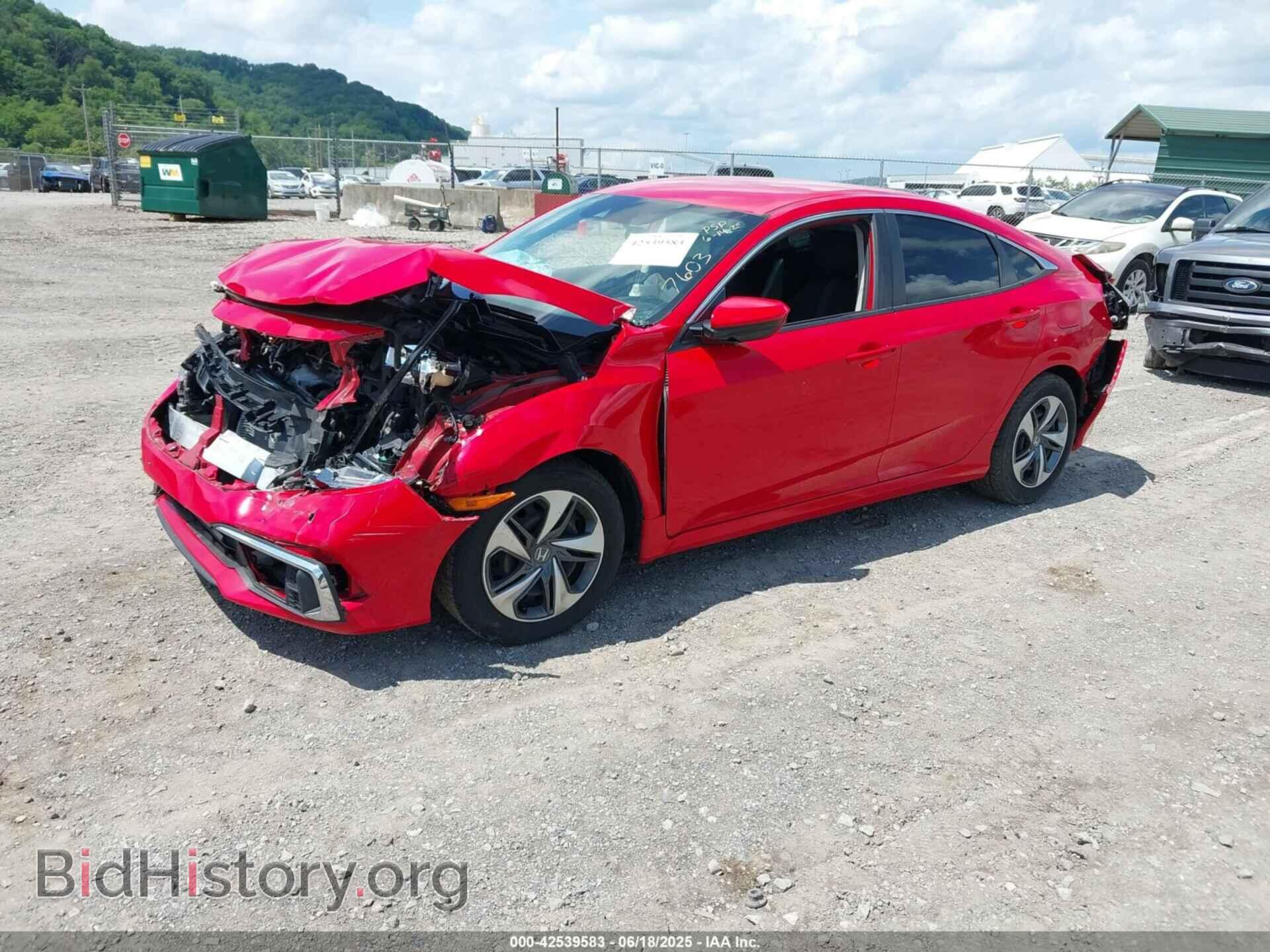 2019 HONDA CIVIC - VIN: 2HGFC2F61KH567603 - Фото 2