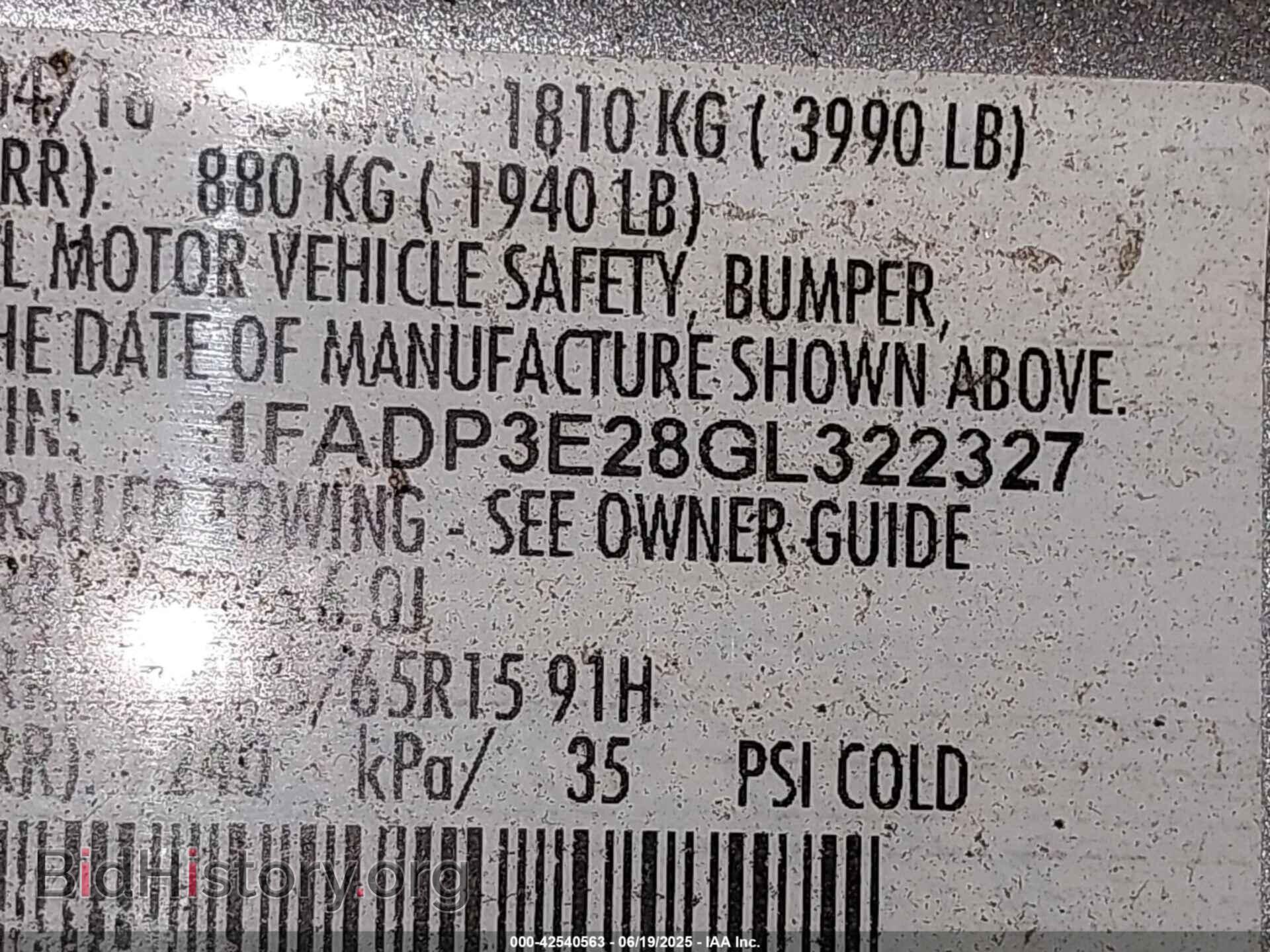 2016 FORD FOCUS - VIN: 1FADP3E28GL322327 - Фото 9