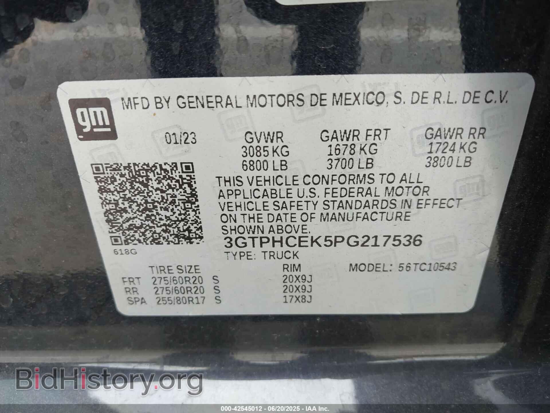 2023 GMC SIERRA 1500 - VIN: 3GTPHCEK5PG217536 - Фото 9