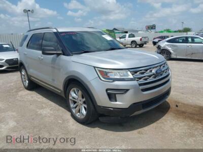 2018 Ford EXPLORER XLT, серебристый — VIN 1FM5K7D82JGB77615, IAAI