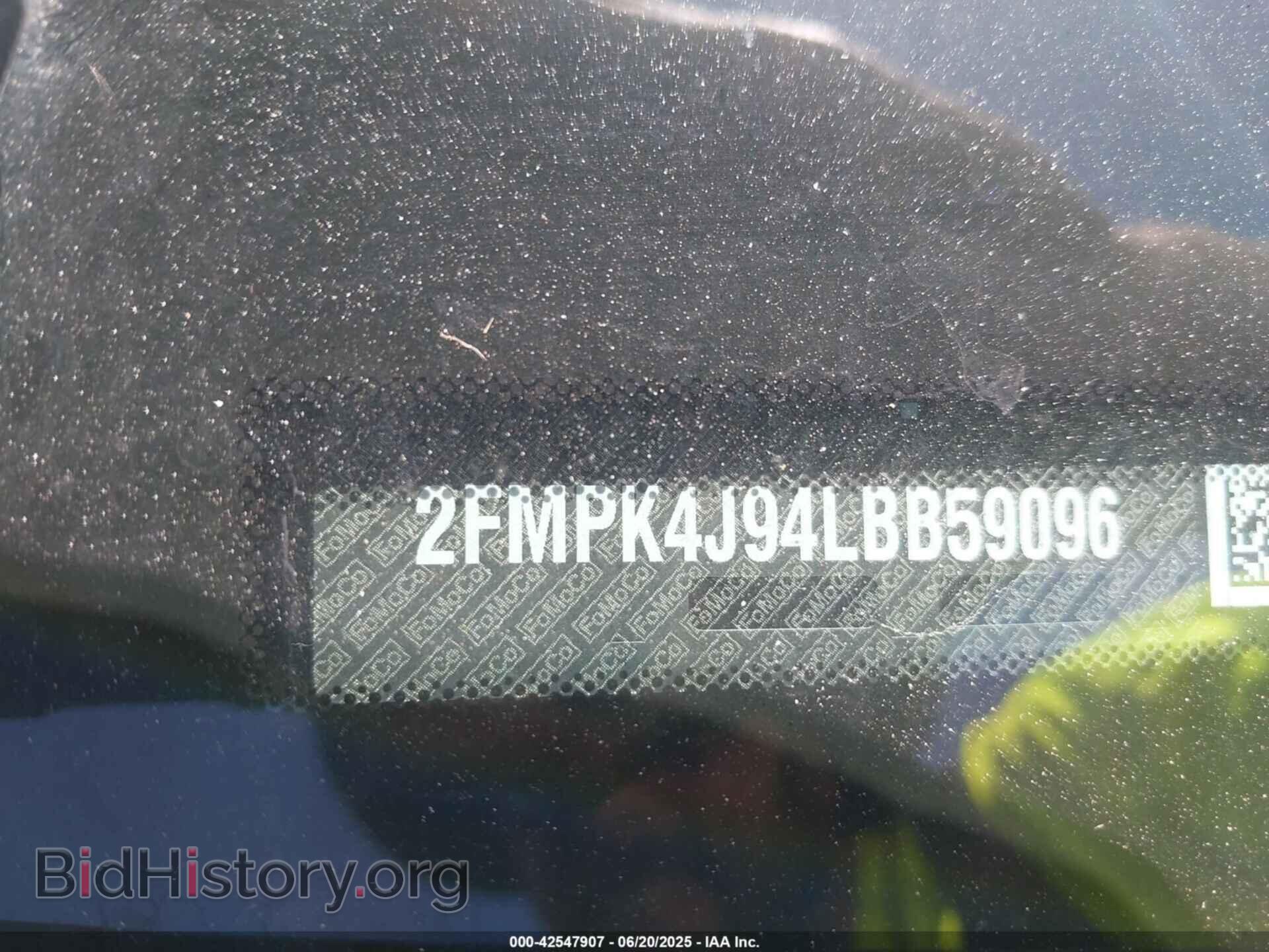 2020 FORD EDGE - VIN: 2FMPK4J94LBB59096 - Фото 9