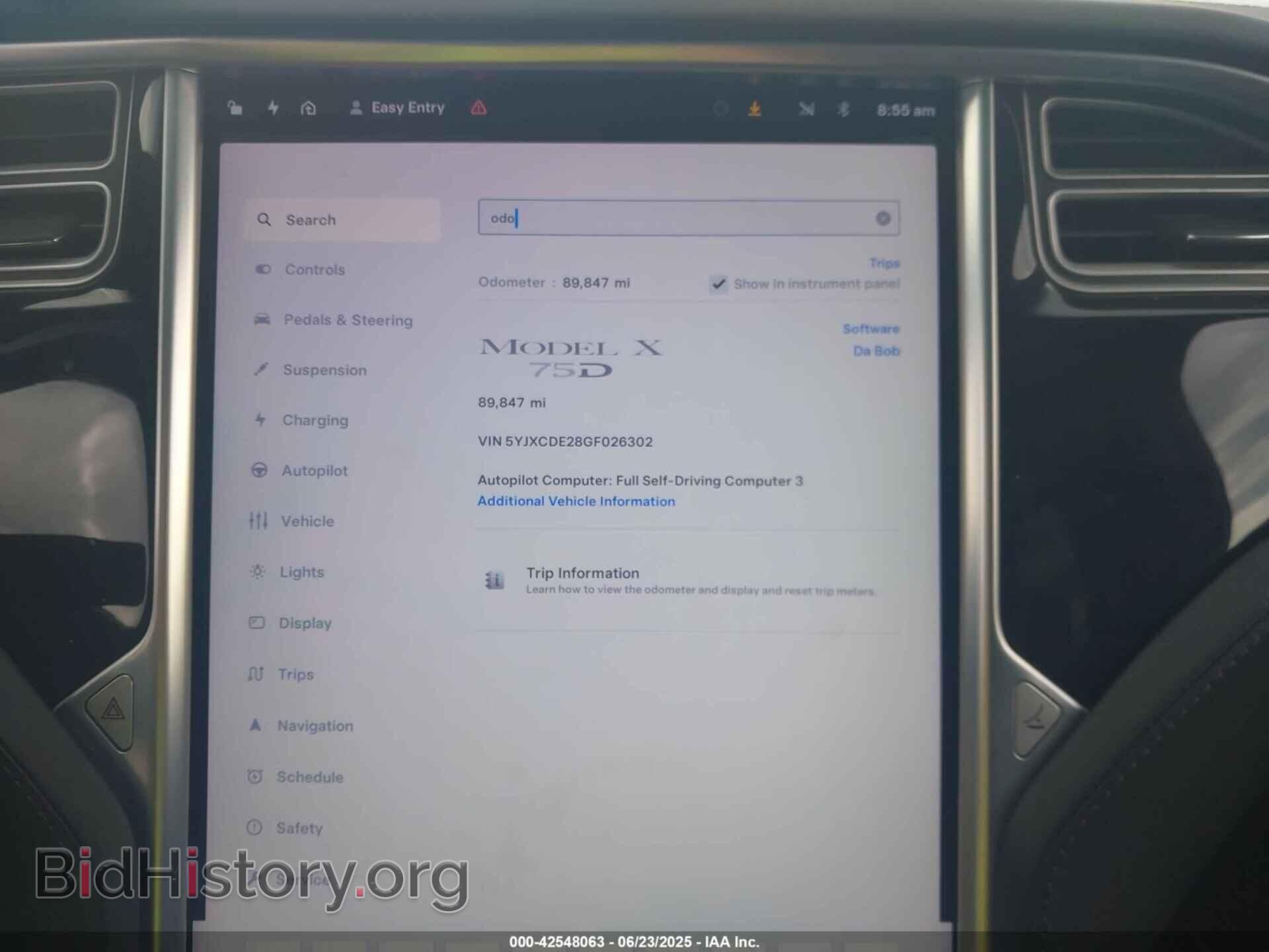 2016 TESLA MODEL X - VIN: 5YJXCDE28GF026302 - Photo 7