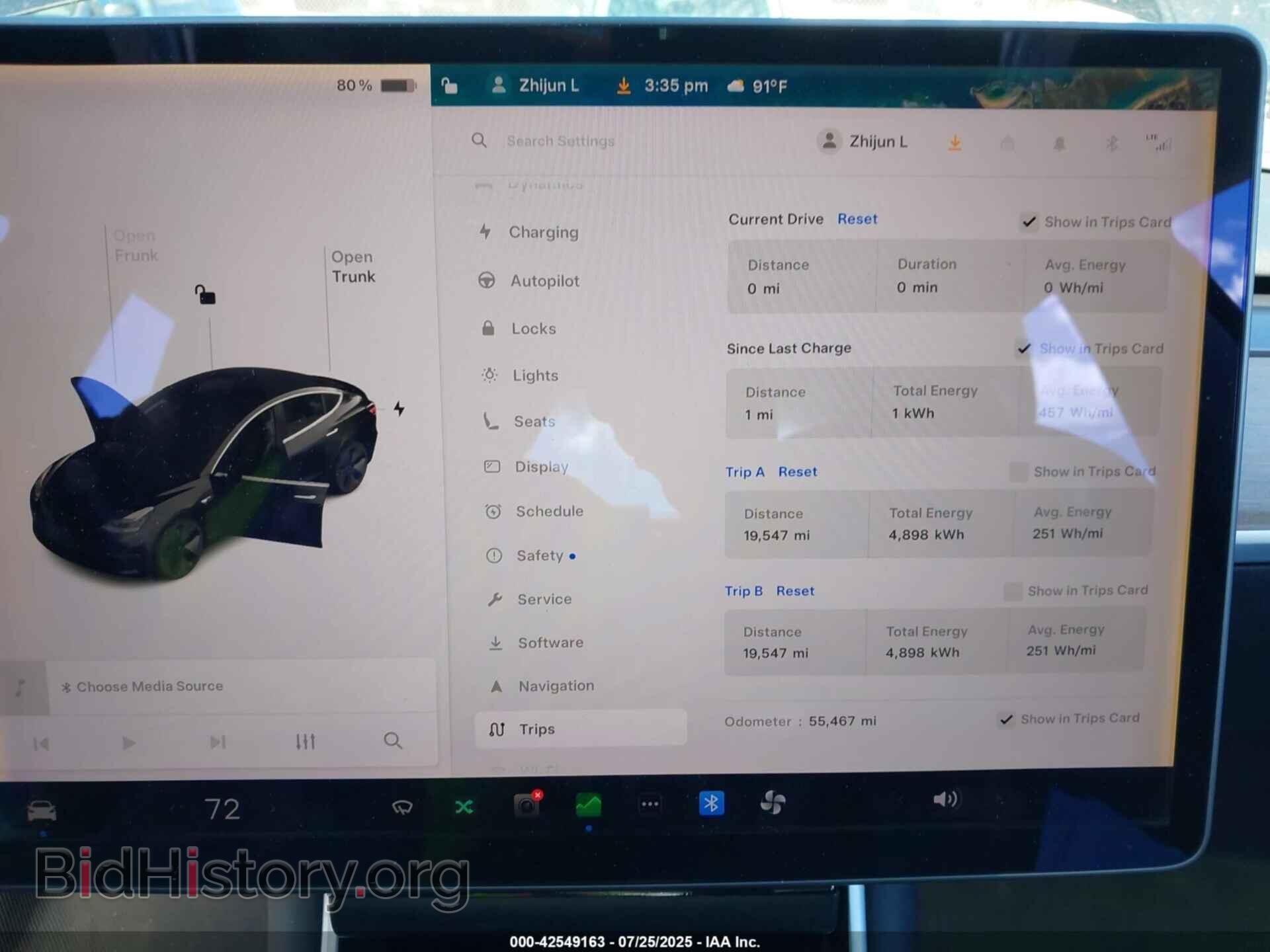 2017 TESLA MODEL 3 - VIN: 5YJ3E1EA5HF000563 - Photo 7